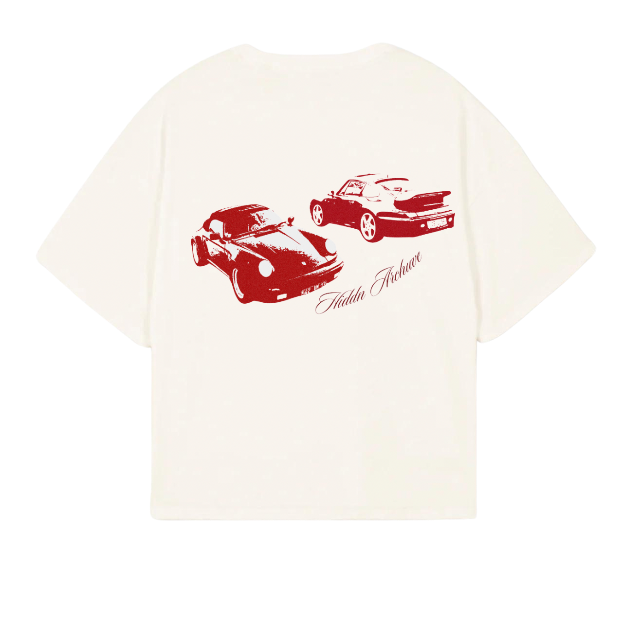 “Hiddn” Aesthetics Red Car Tee