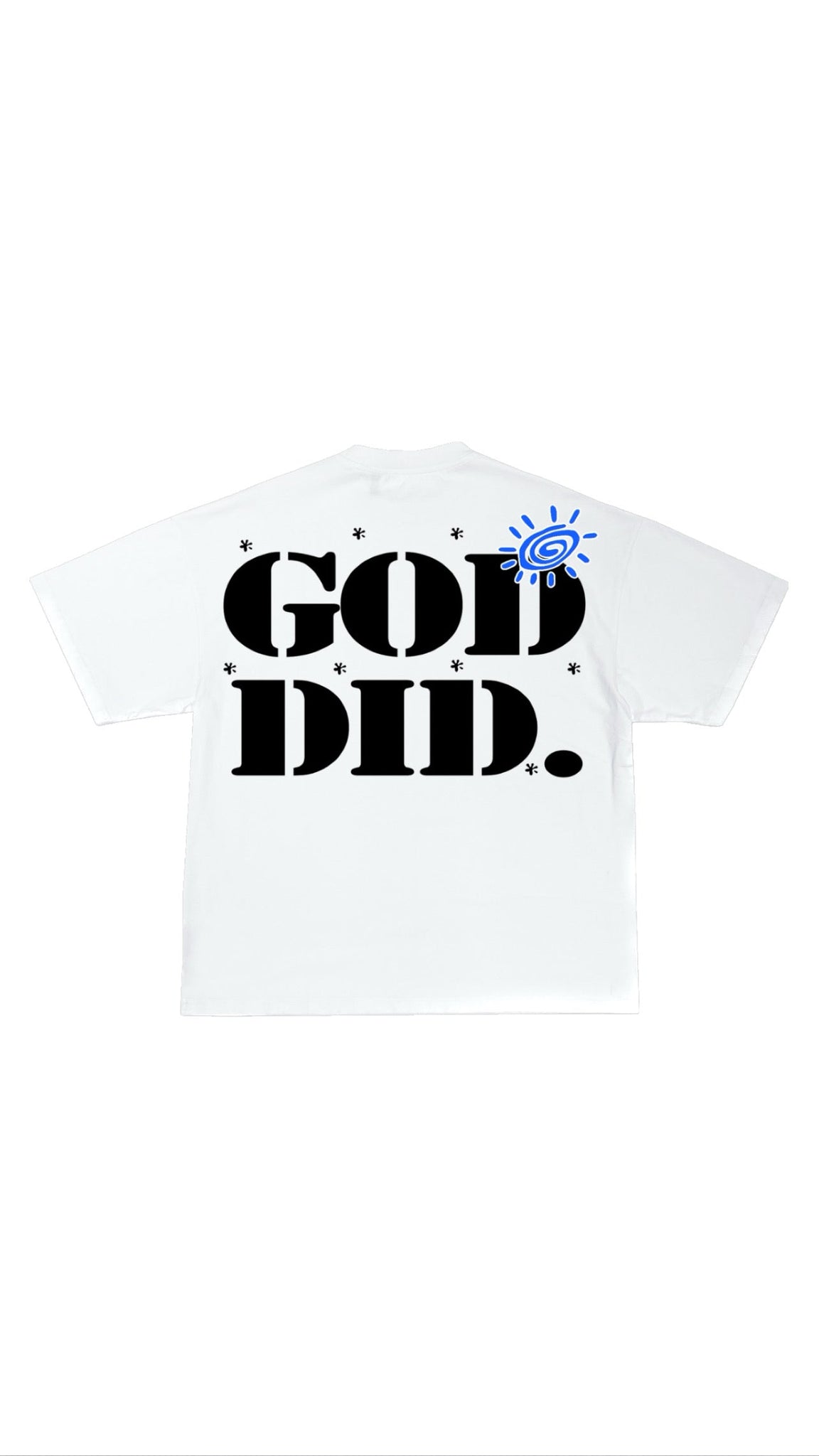 GOD DID TEE (BLACK/RED)