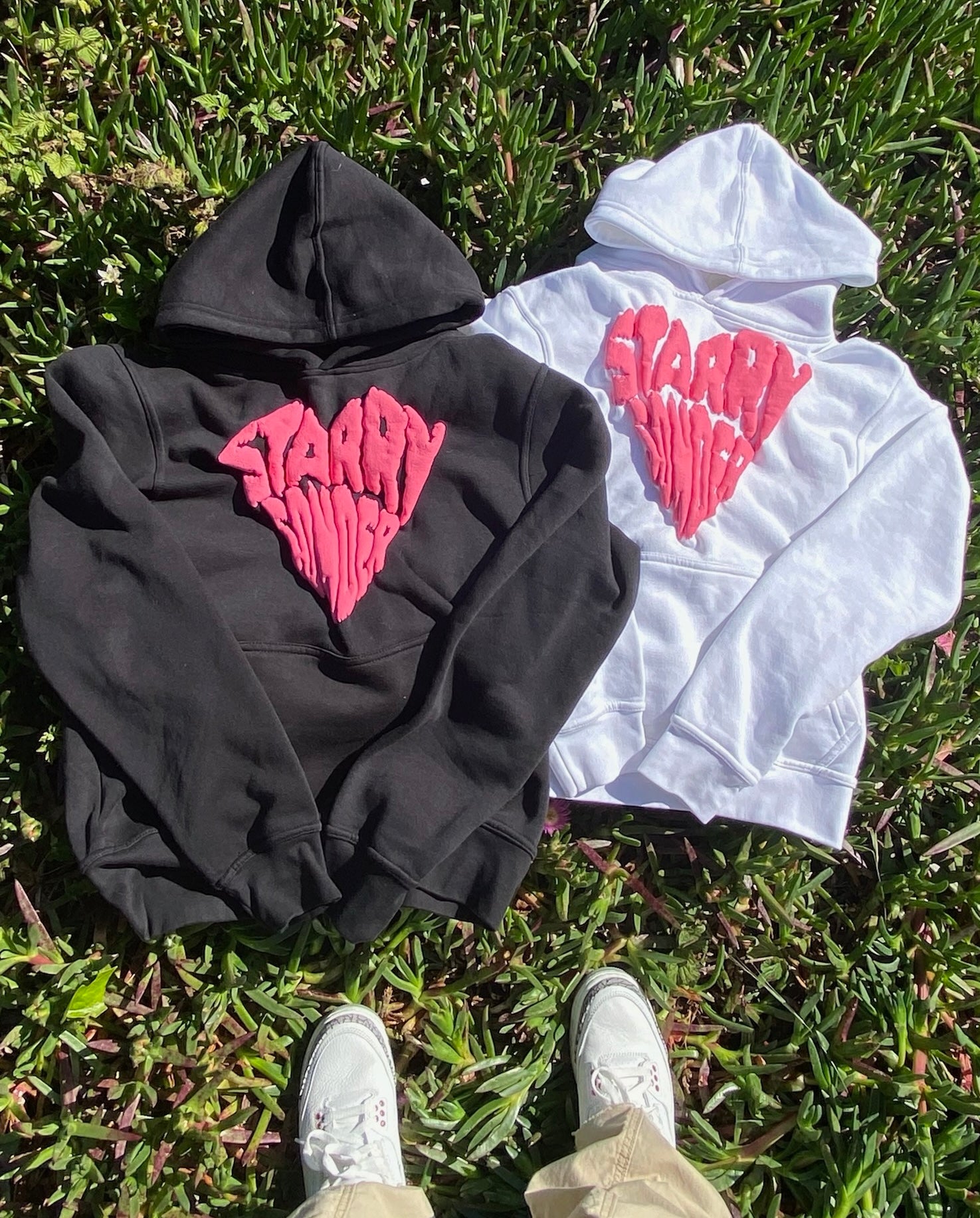 Heart Hoodie in White