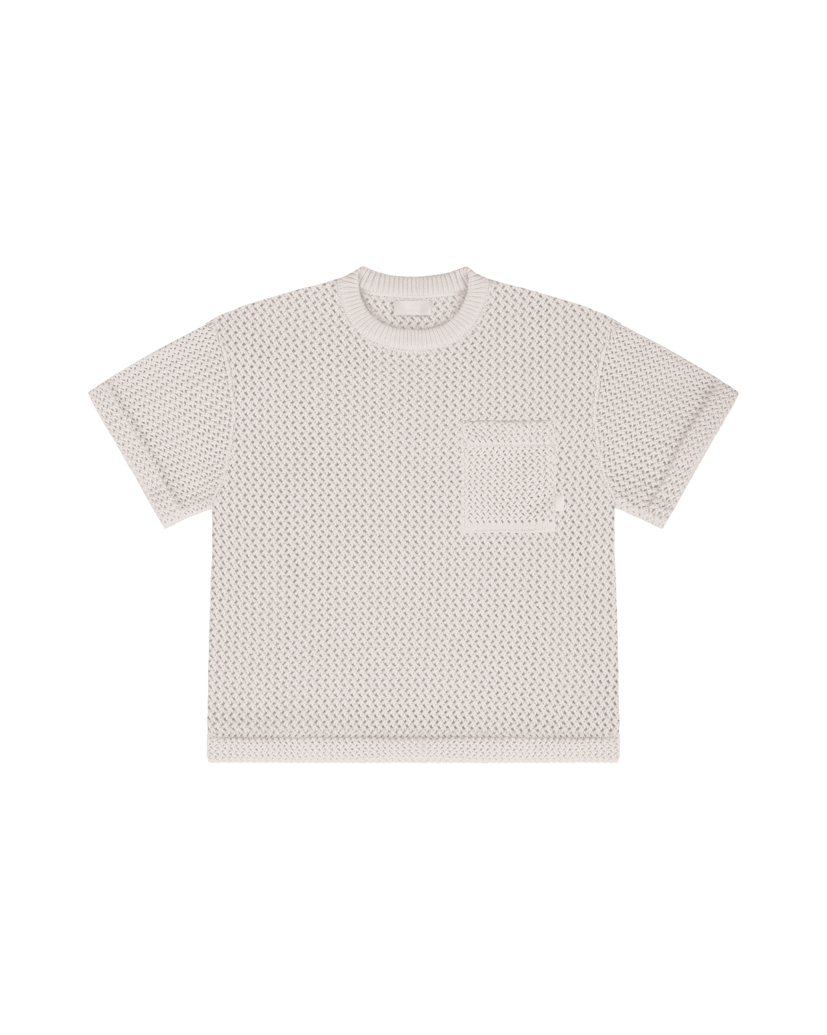 Cream Knitted T-Shirt