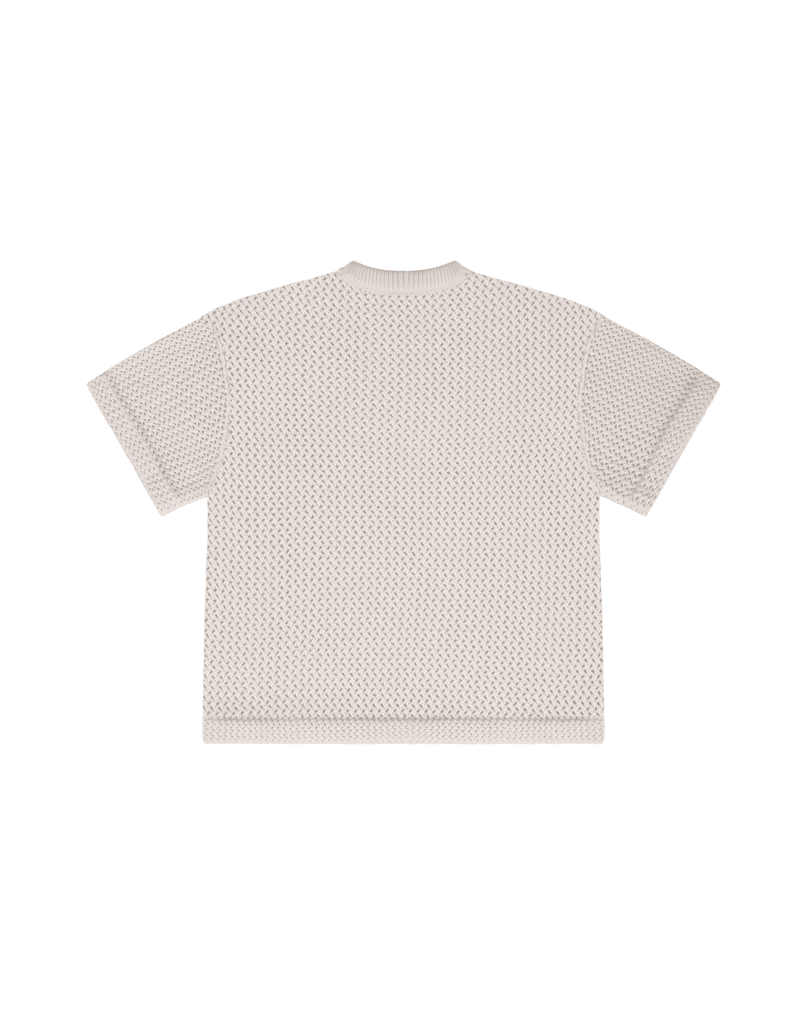 Cream Knitted T-Shirt