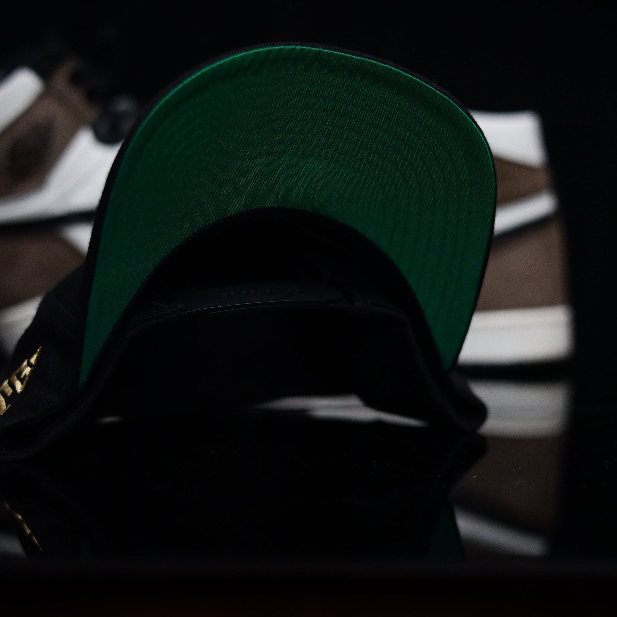 Mini Patch NY Snapback Black (Green UV)