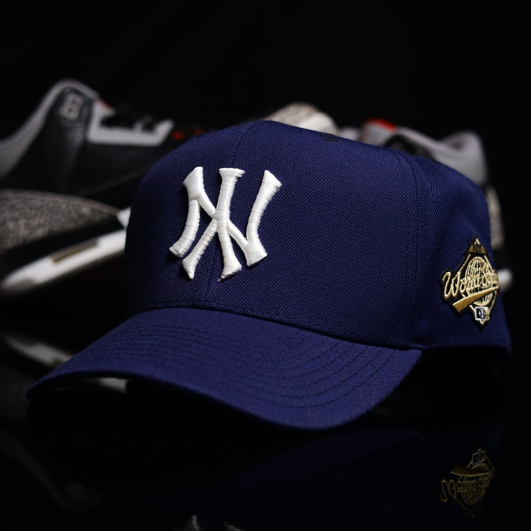 Mini Patch NY Snapback NAVY (GREEN UV)