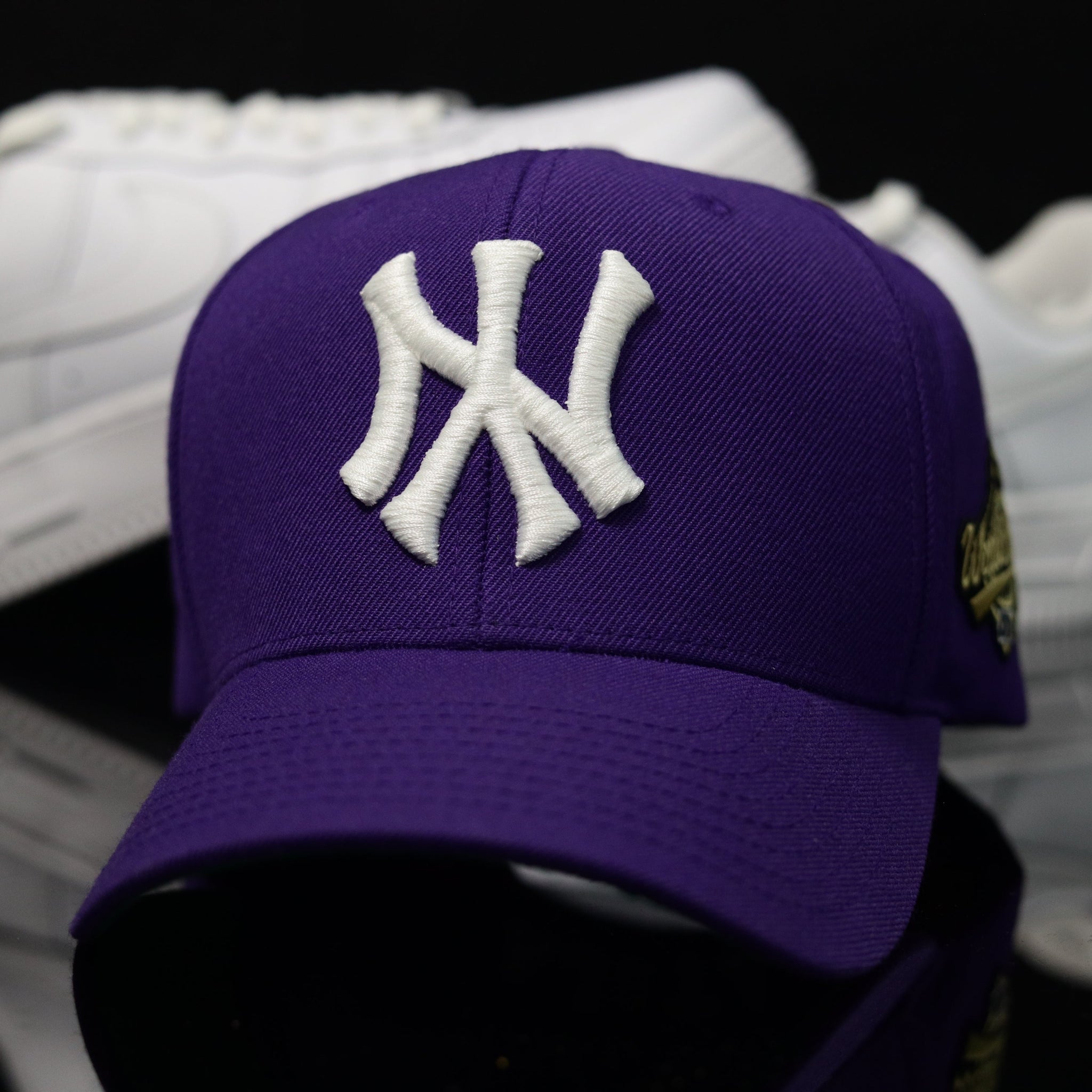 Mini Patch NY Snapback Purple (Green UV)