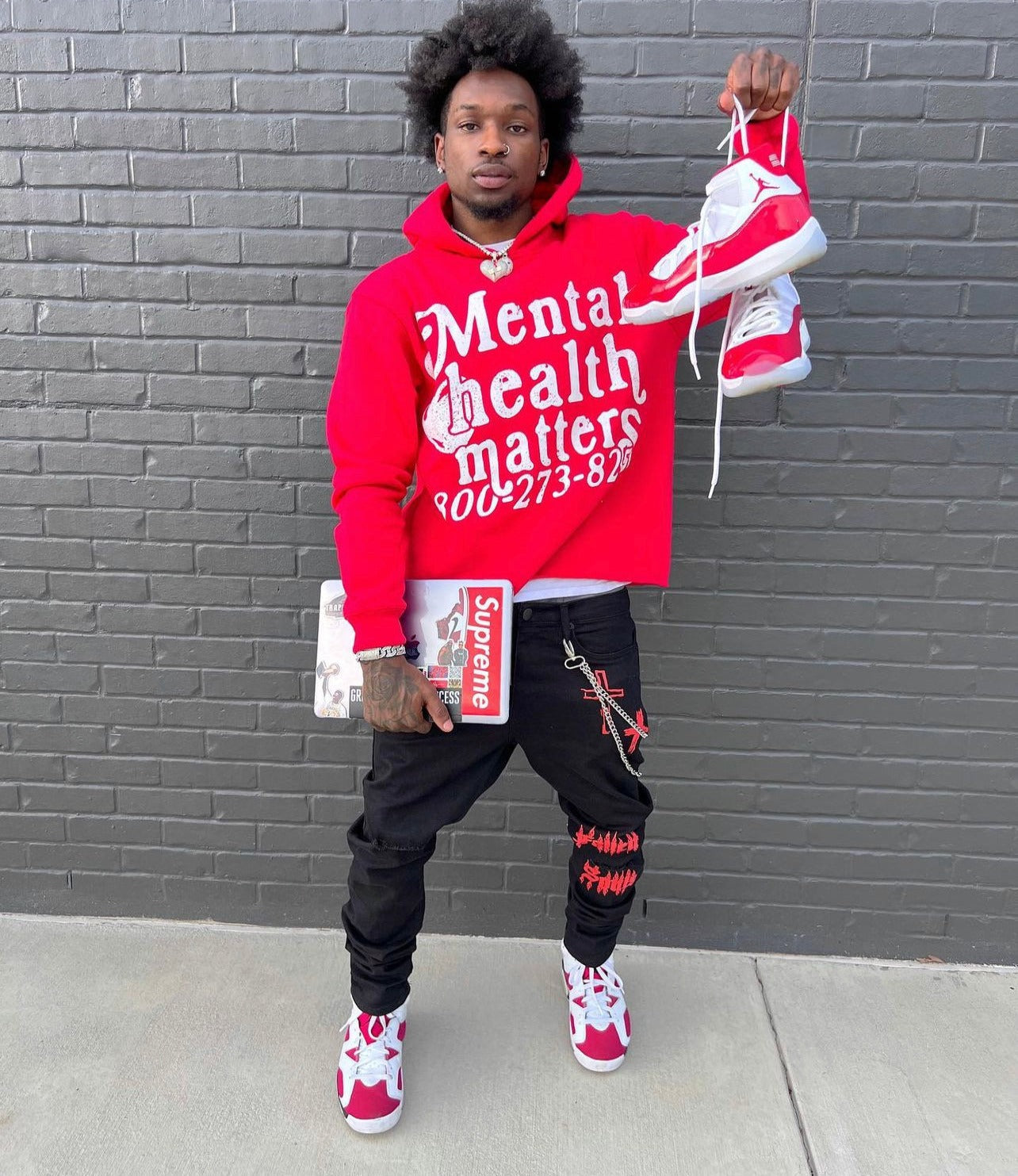 Mental Health Matters Hoodie - Red