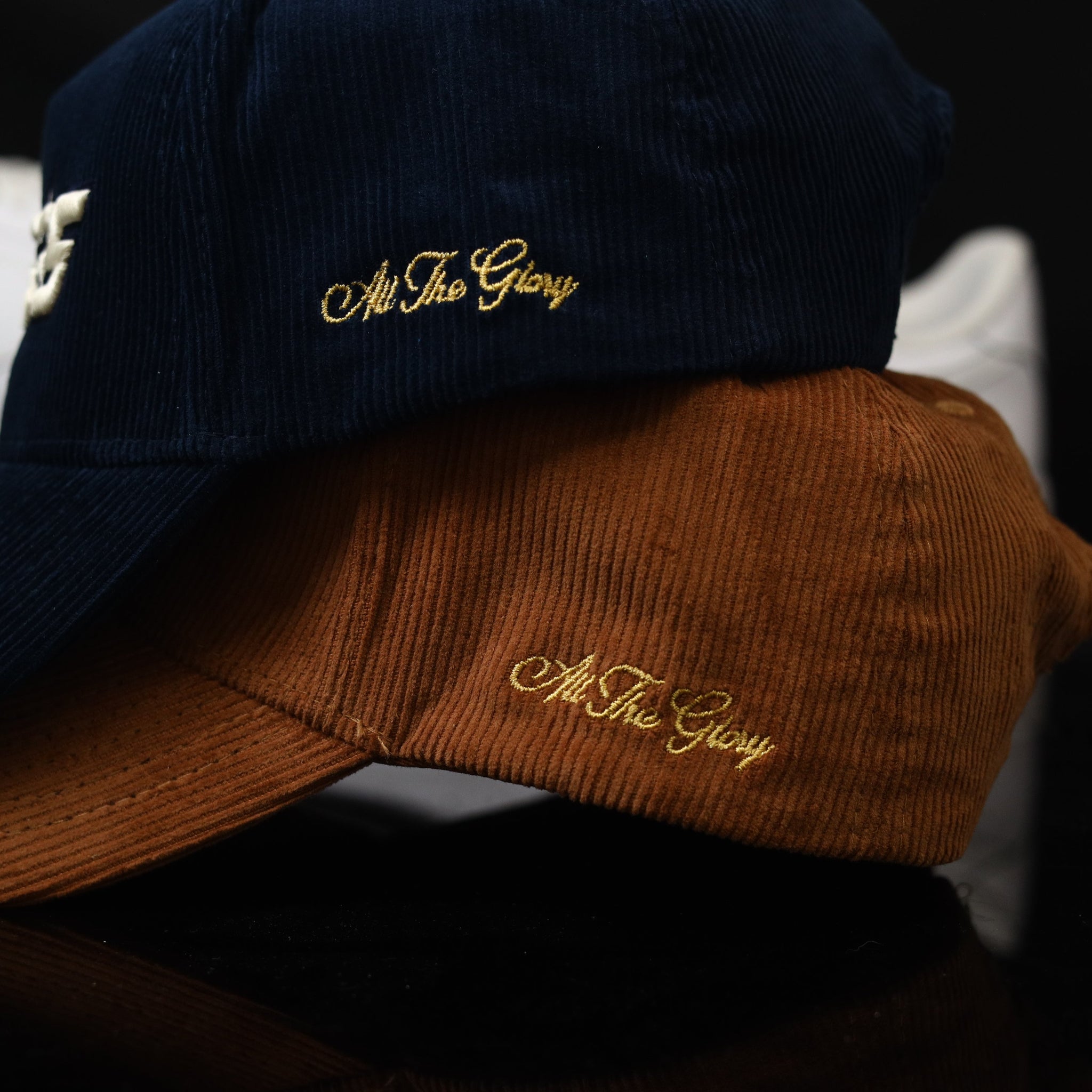 NY Snapback Navy Corduroy