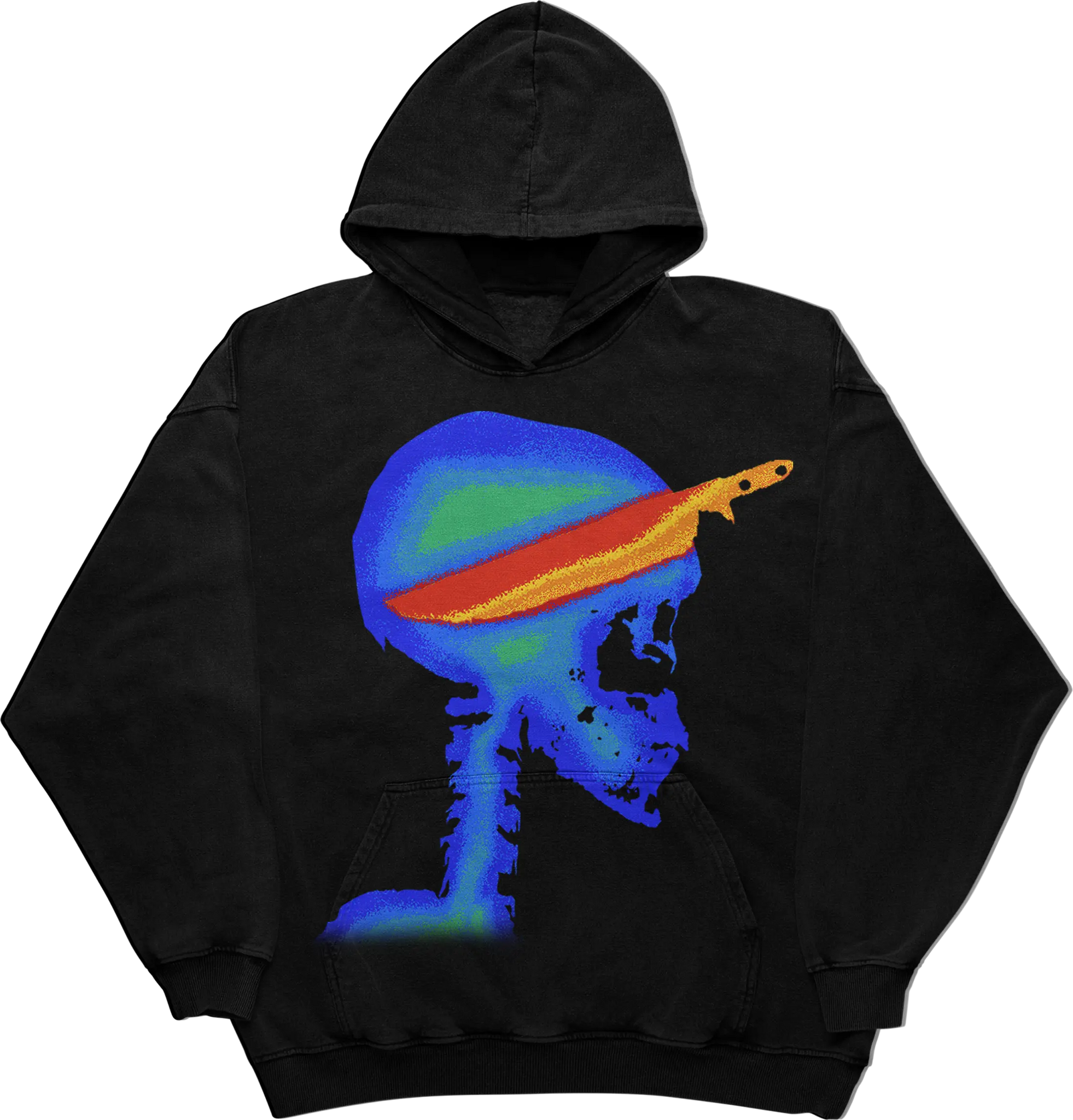 Infrared Skull Hoodie