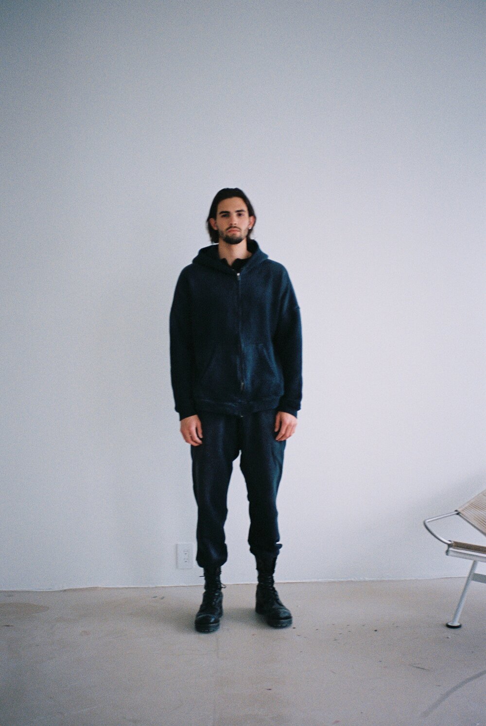 OVERSIZE ZIP-UP HOODIE AGED BLACK