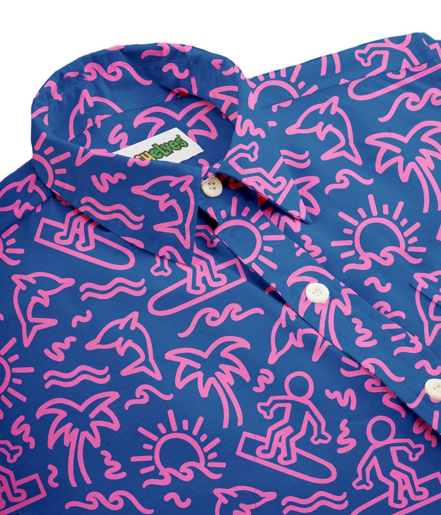 Men's Sketchy Surfer Hawaiian Shirt