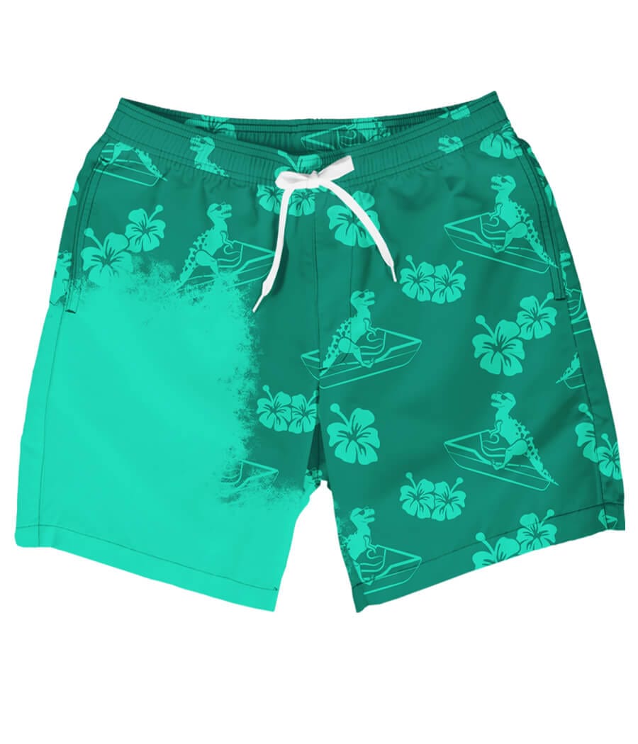 Disappearing Dino Color Changing Swim Trunks