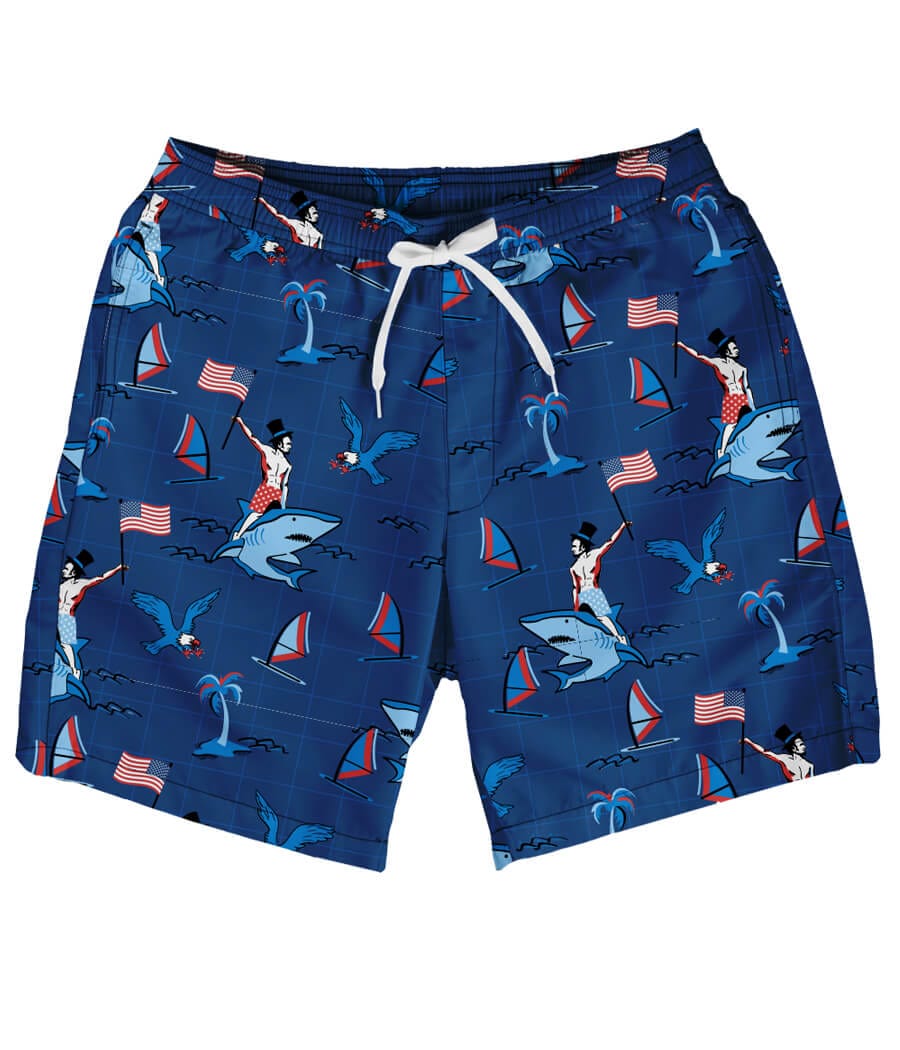 Fin Riding Founder Stretch Swim Trunks