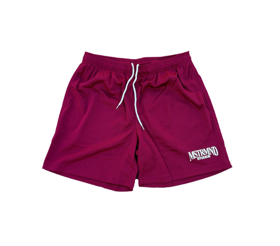 Mesh Shorts- Burgundy