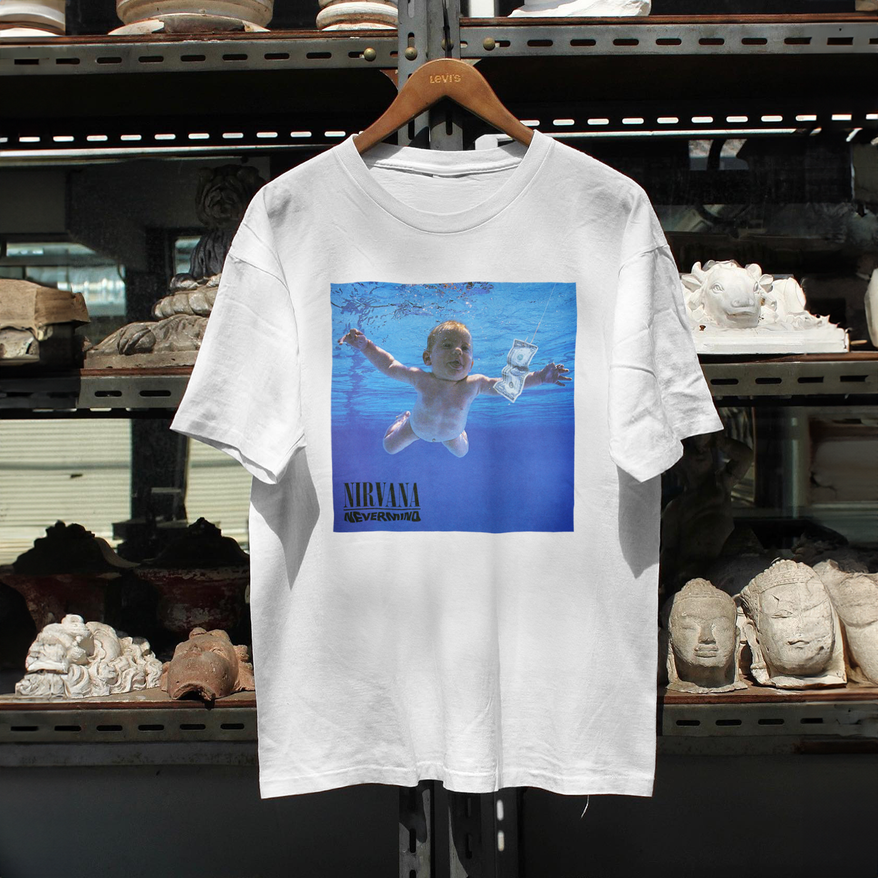 N1RVANA HEAVYWEIGHT WHITE T-SHIRT