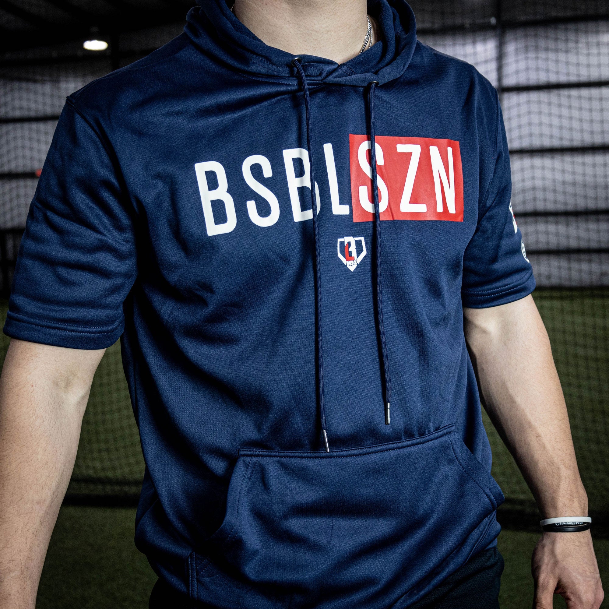 BSBL-SZN Short Sleeve Hoodie V2 Navy