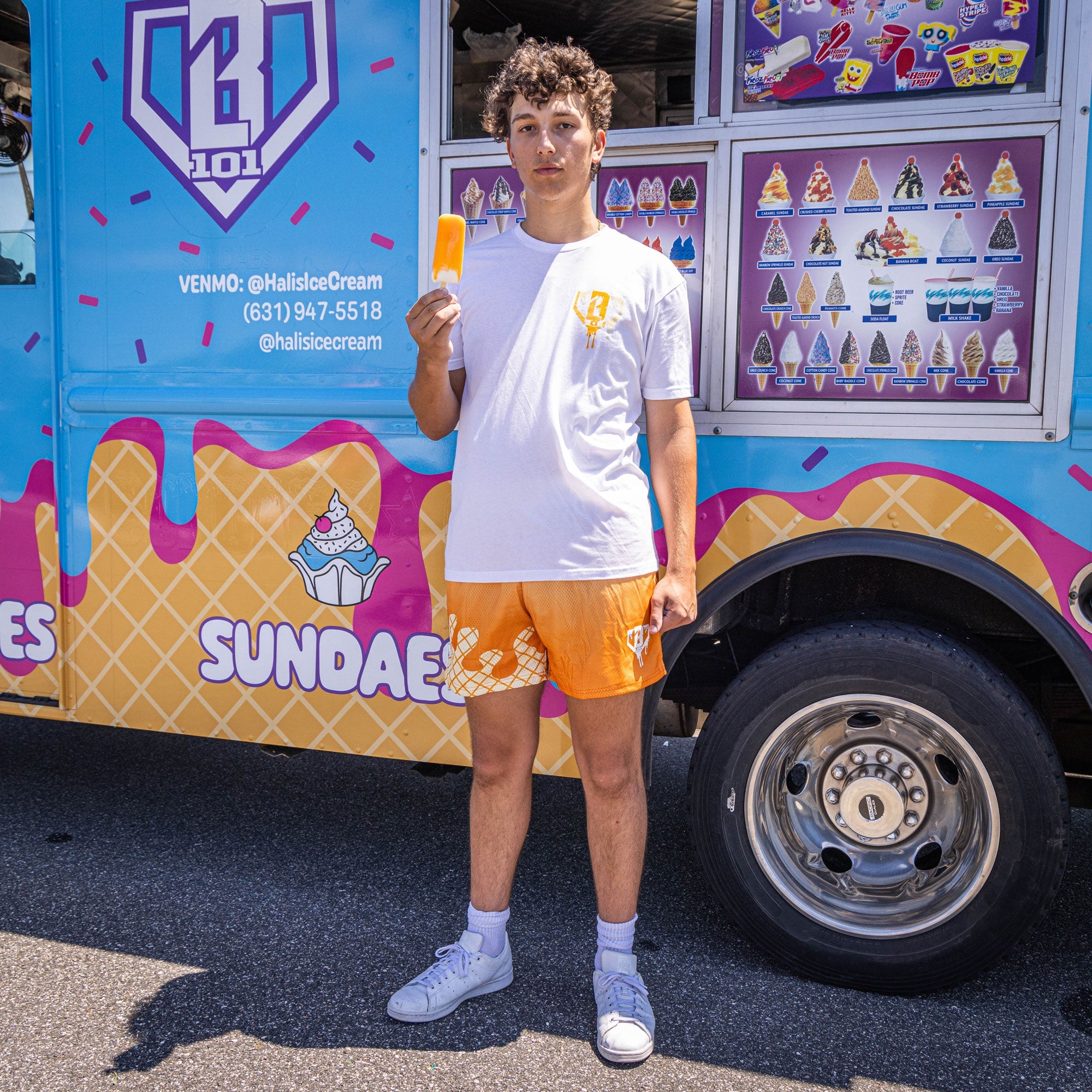 Ice Cream Tee - Creamsicle