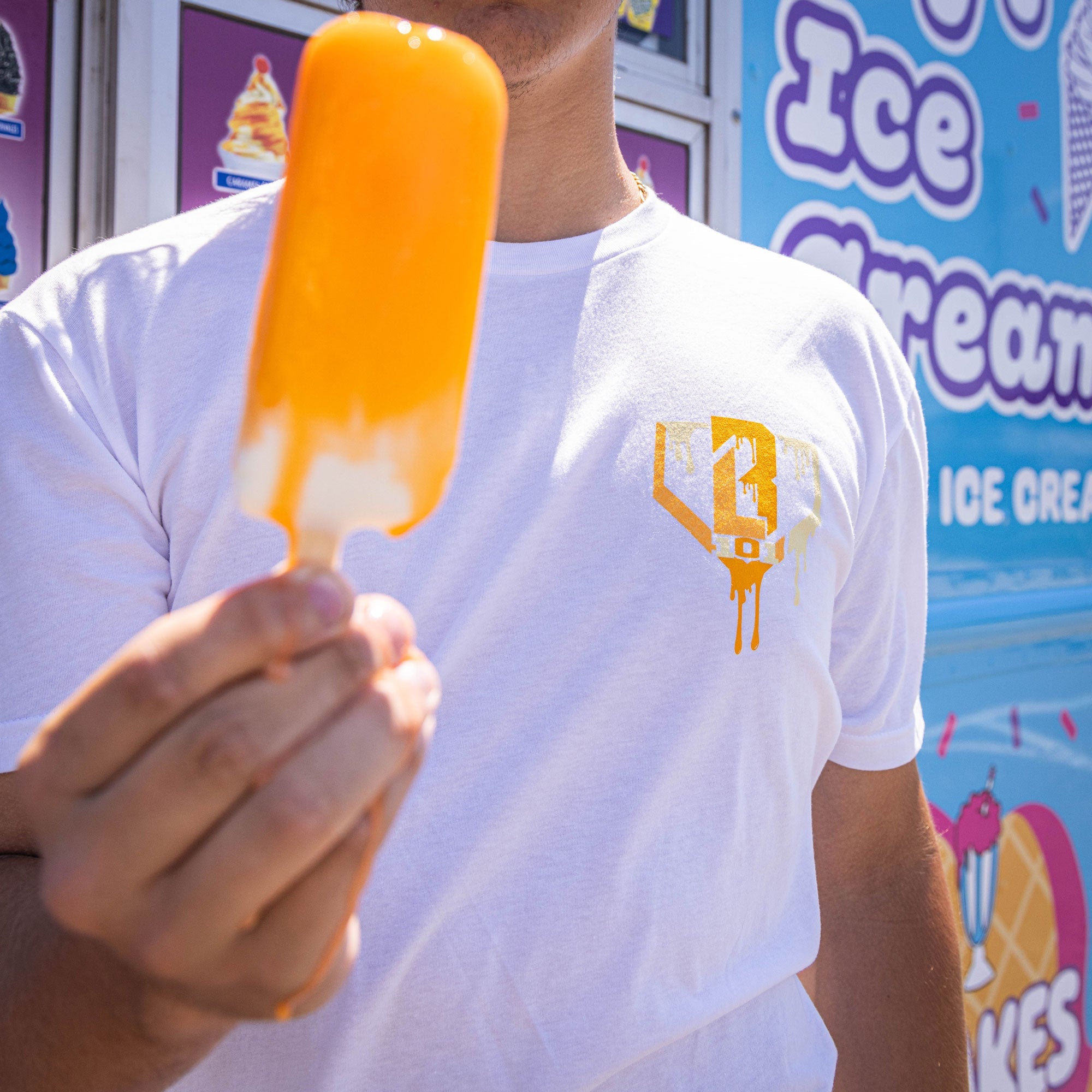 Ice Cream Tee - Creamsicle