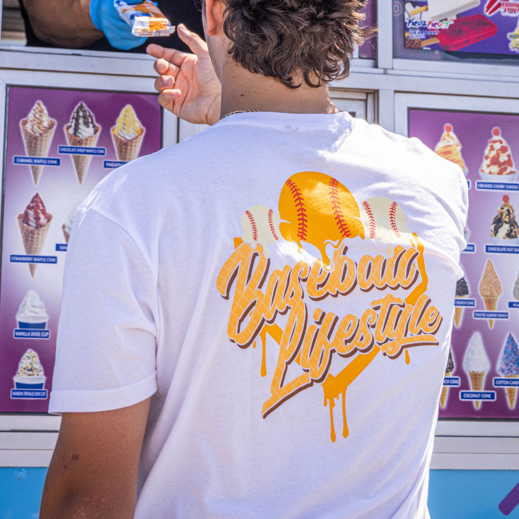 Ice Cream Tee - Creamsicle