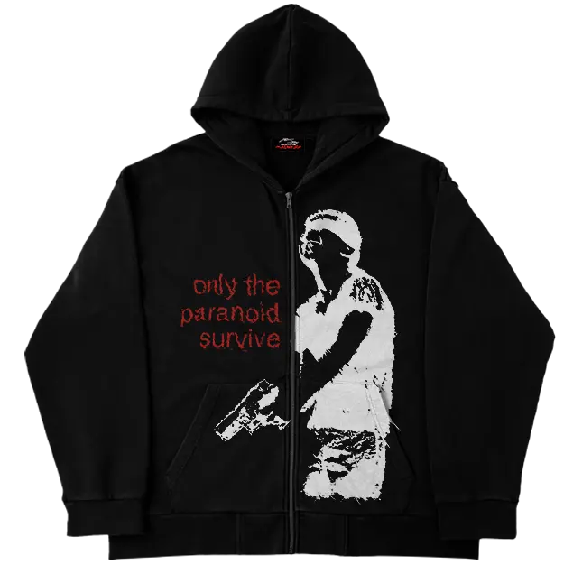 Only The Paranoid Survive Zip Up