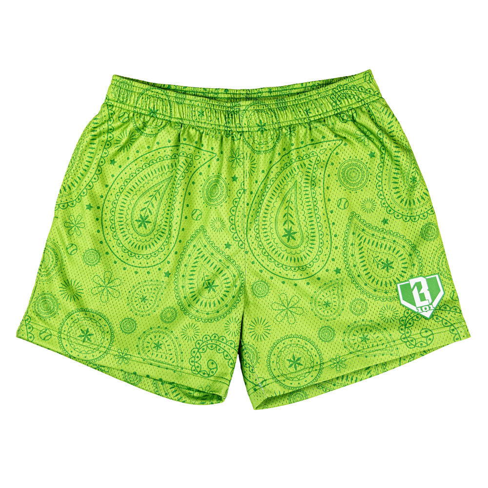 Paisley Shorts - Green