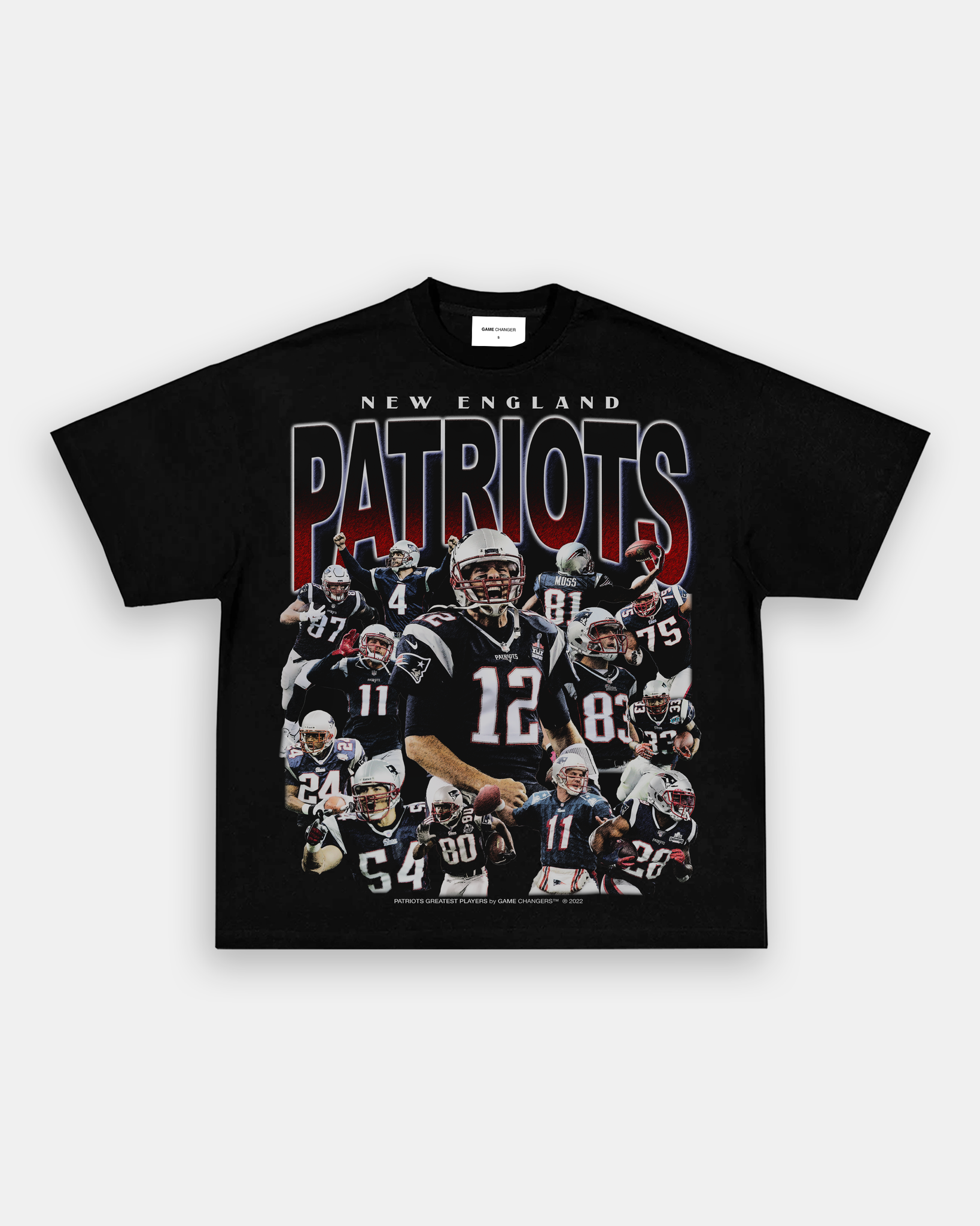 PATRIOTS GREATEST PLAYERS TEE