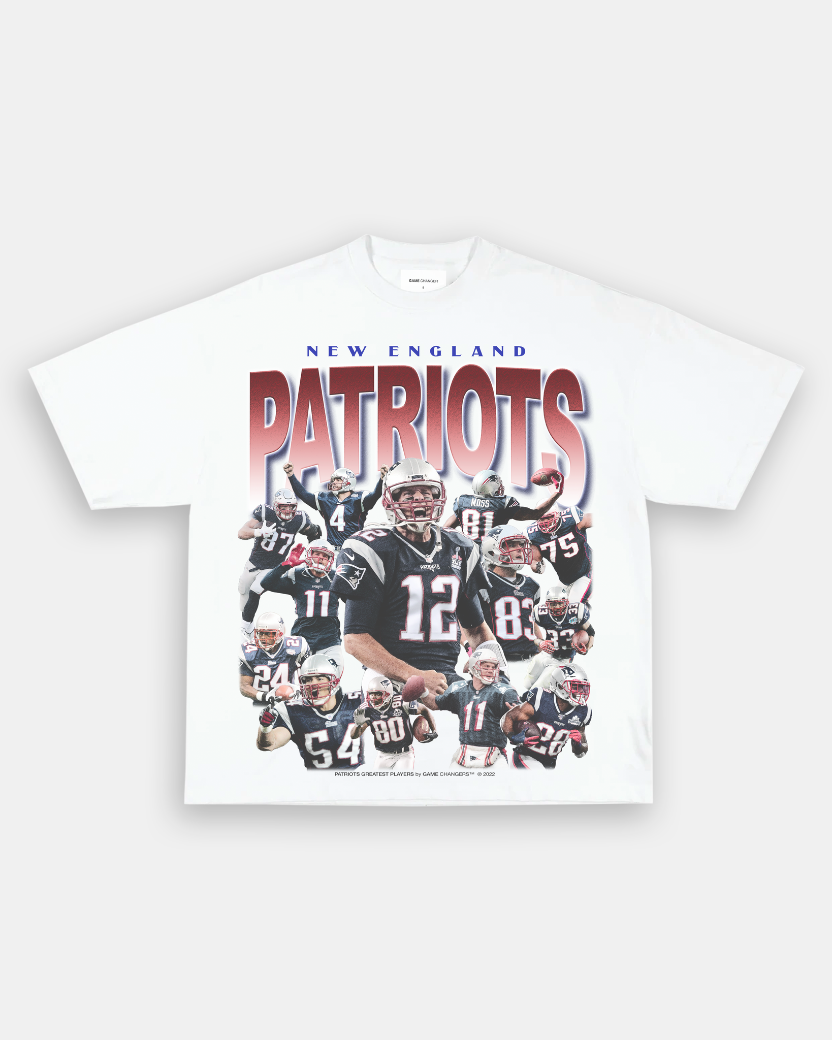 PATRIOTS GREATEST PLAYERS TEE