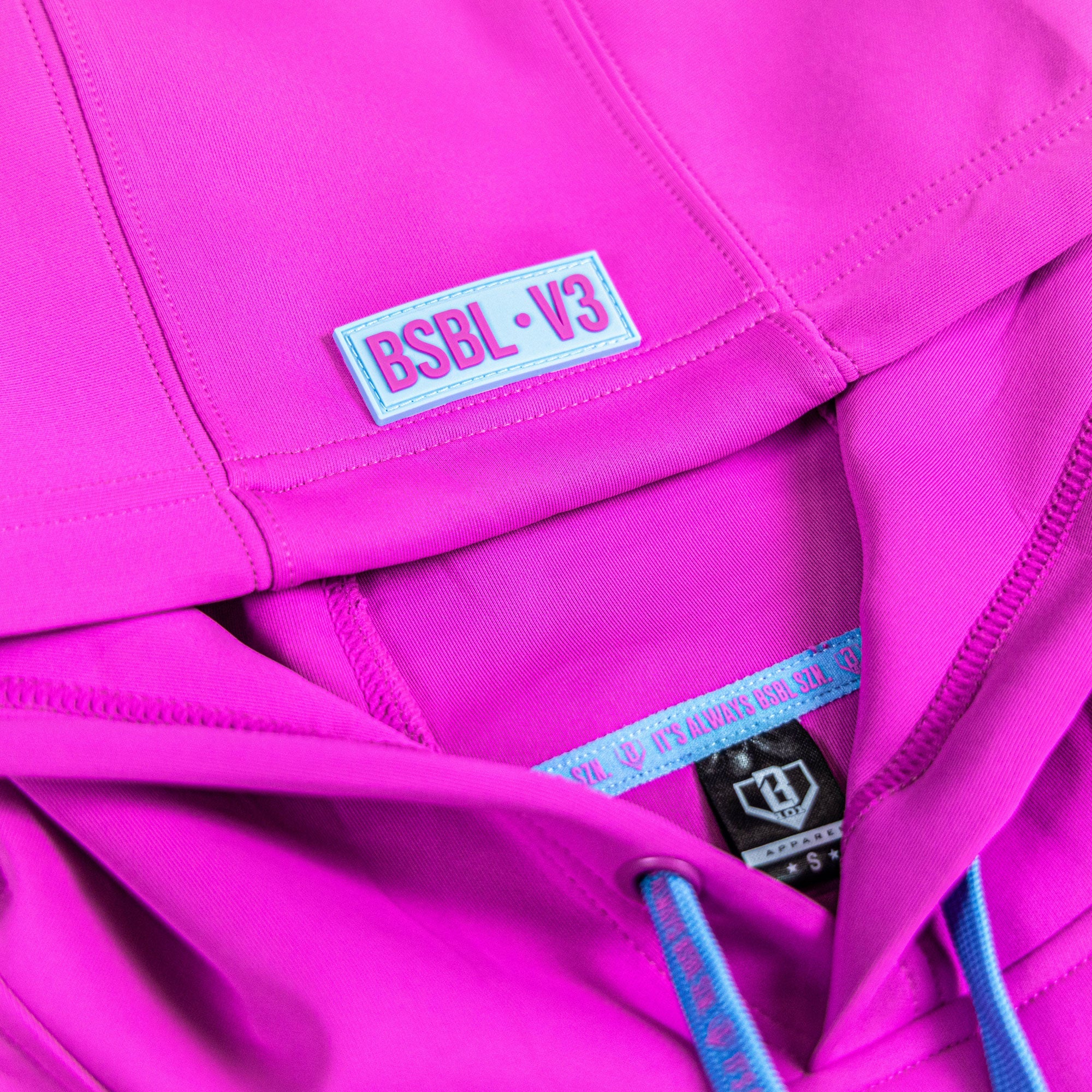 BSBL-SZN Short Sleeve Hoodie V3 Cotton Candy Pink