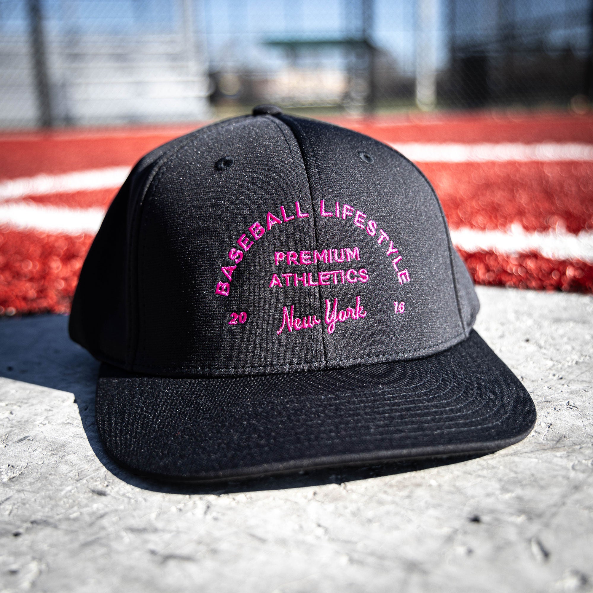 Premium Athletics Hat - Black/Pink