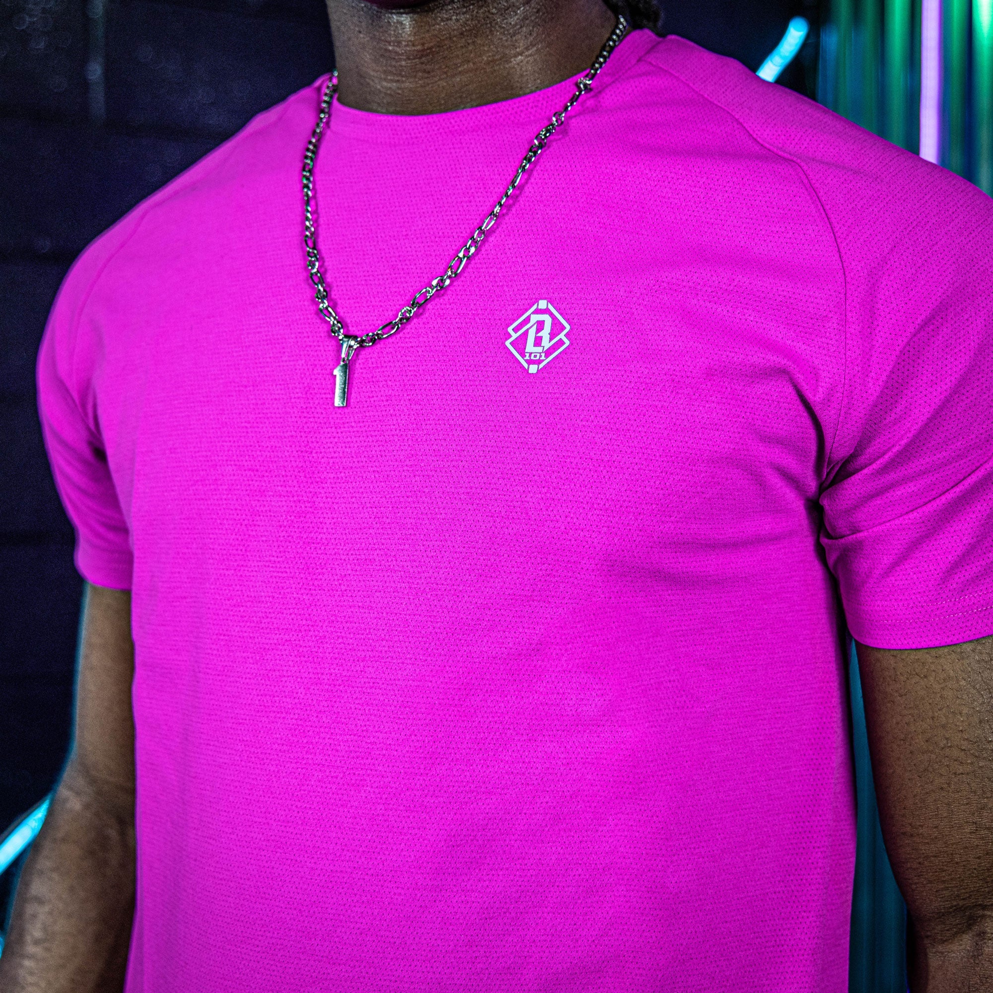 Diamond Tech Tee - Cotton Candy Pink