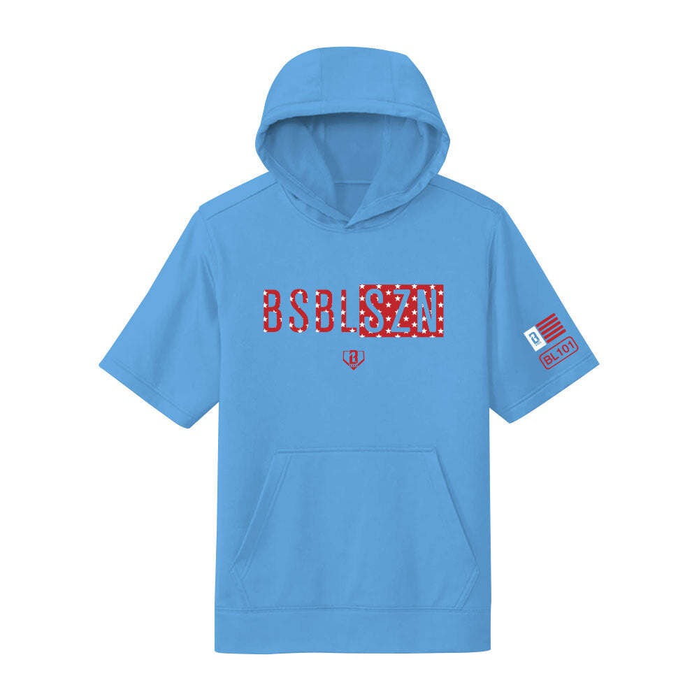 BSBL-SZN Youth Short Sleeve Hoodie V2 Freedom