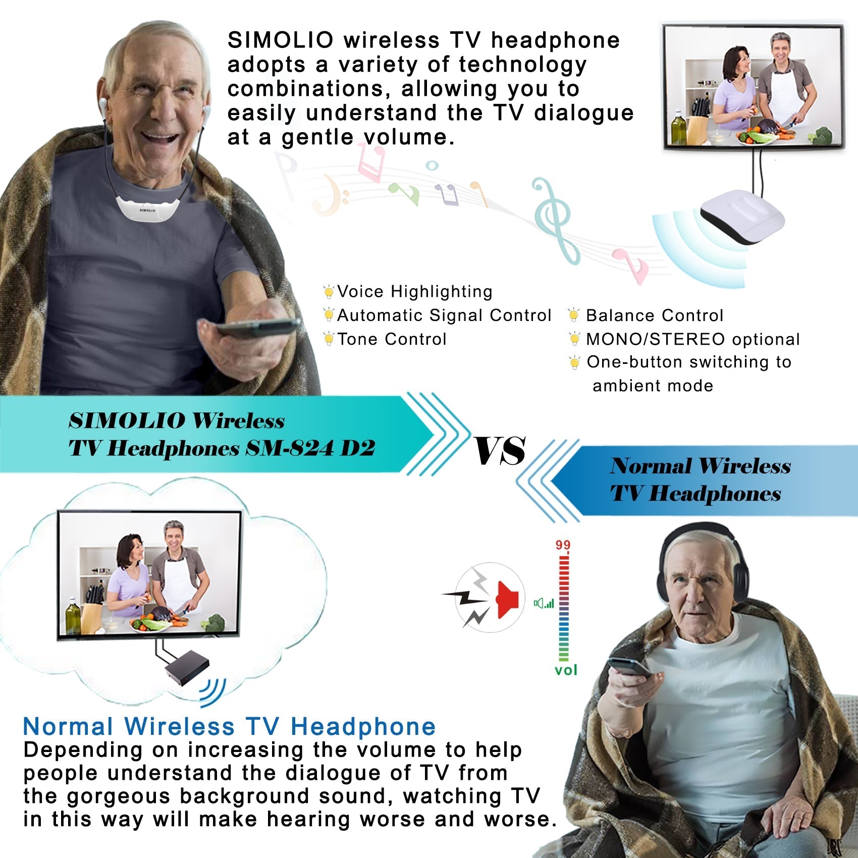 TV Headphones for Seniors