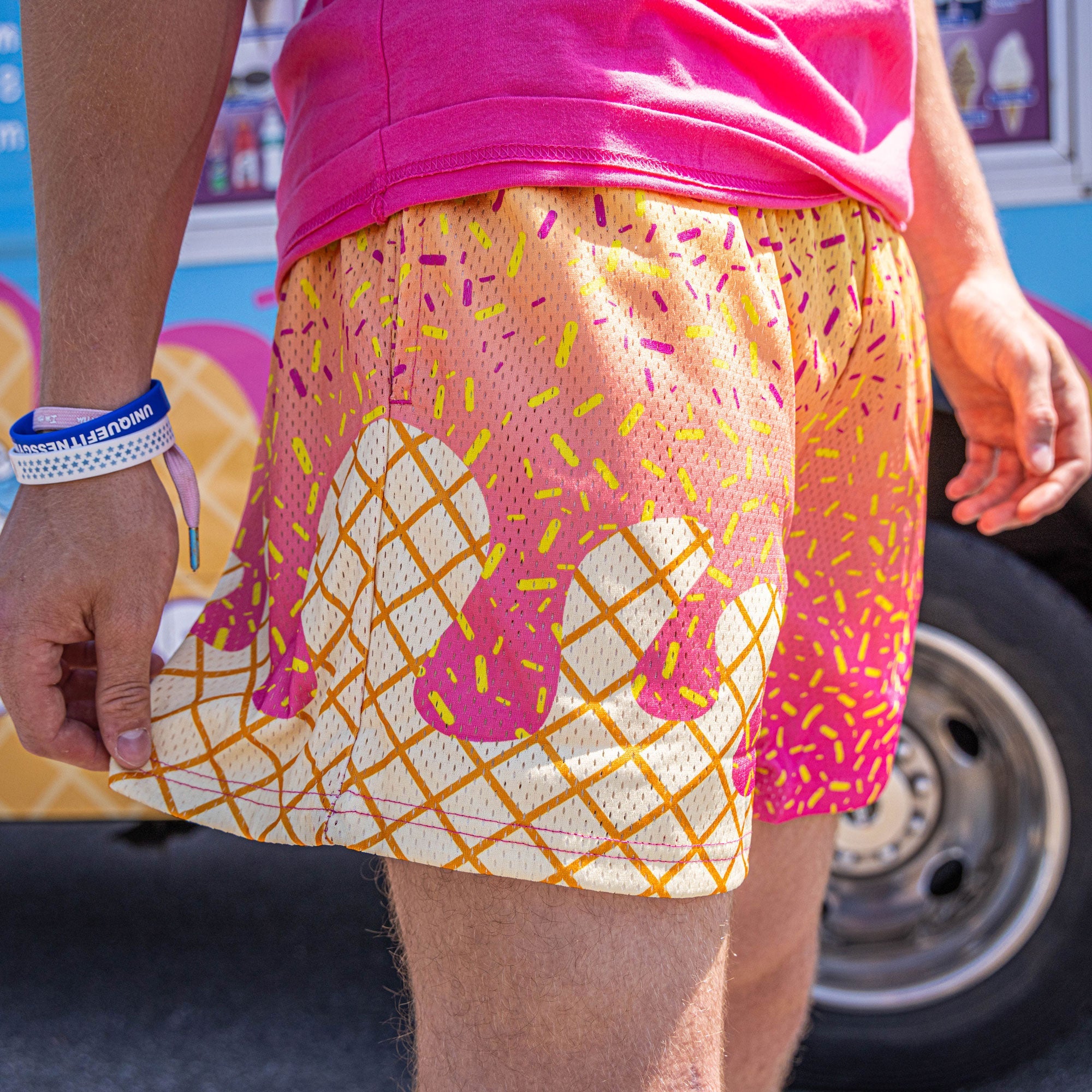 Ice Cream Shorts - Strawberry Banana