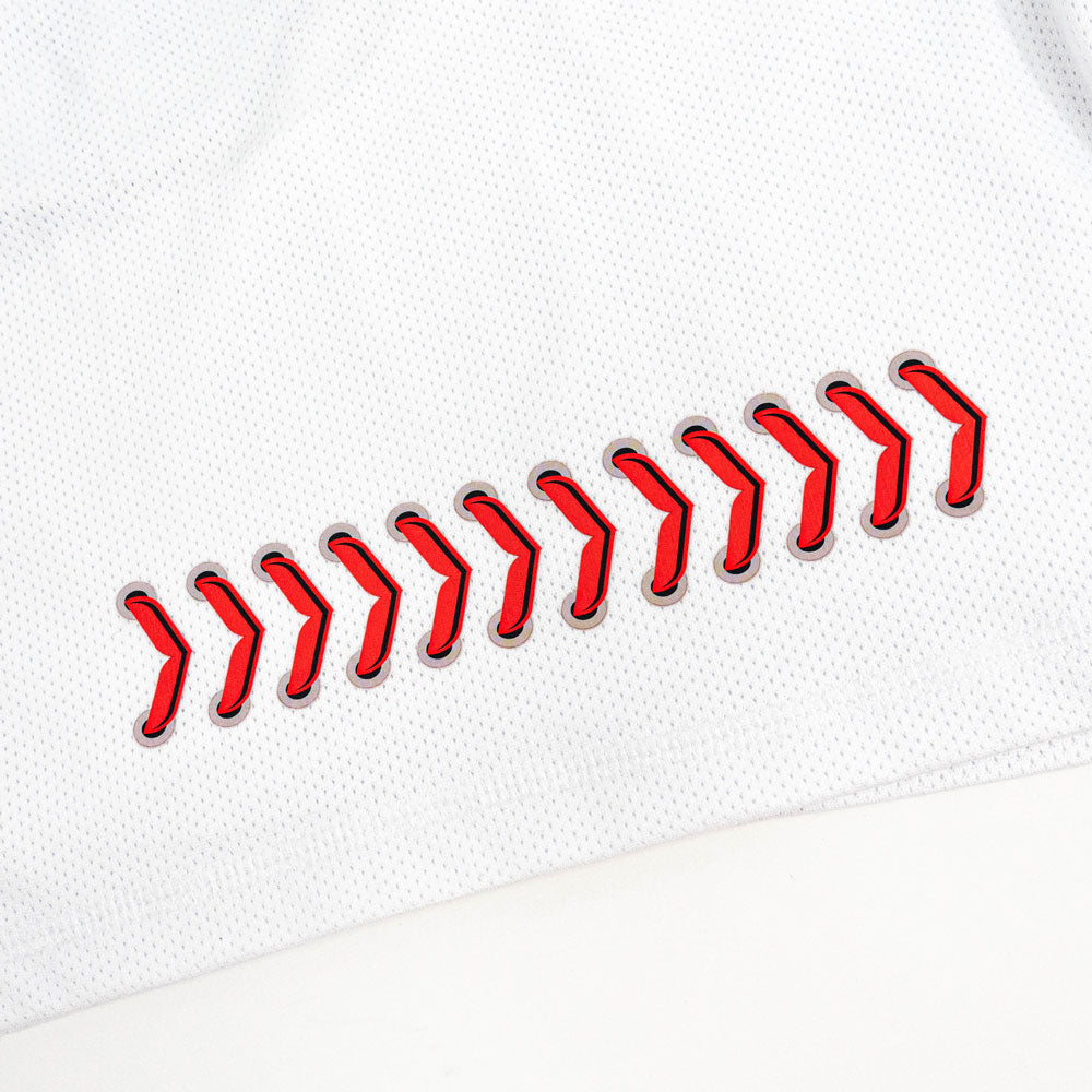 Baseball Seams Shorts - White