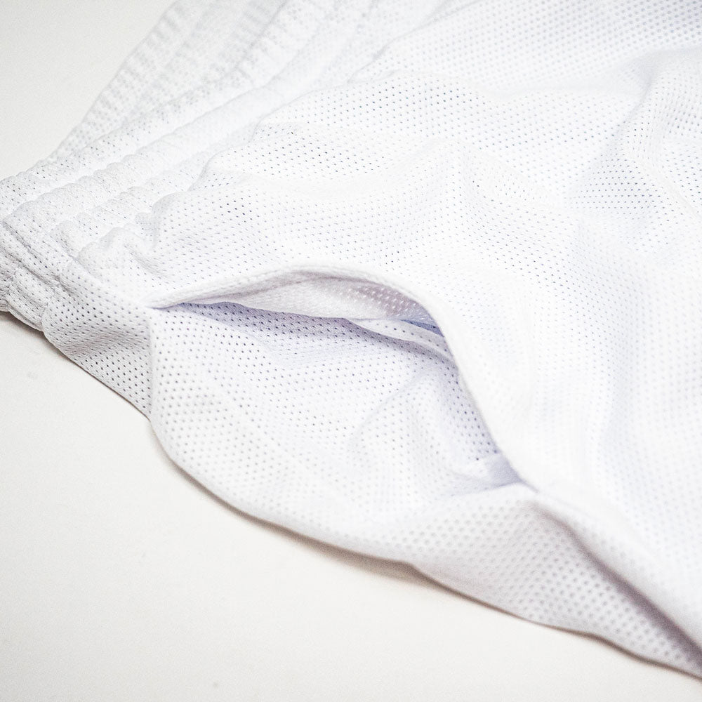 Baseball Seams Youth Shorts - White