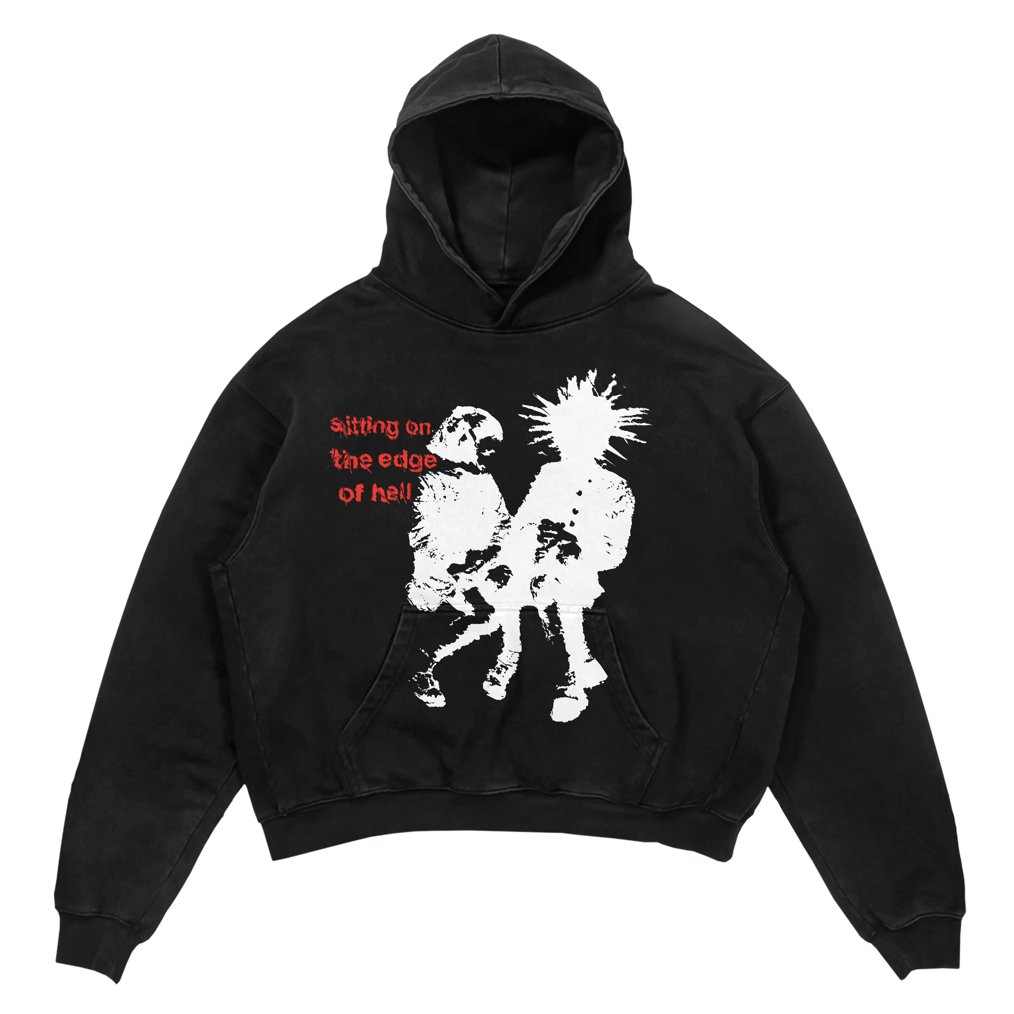 Sitting on the edge Premium Hoodie