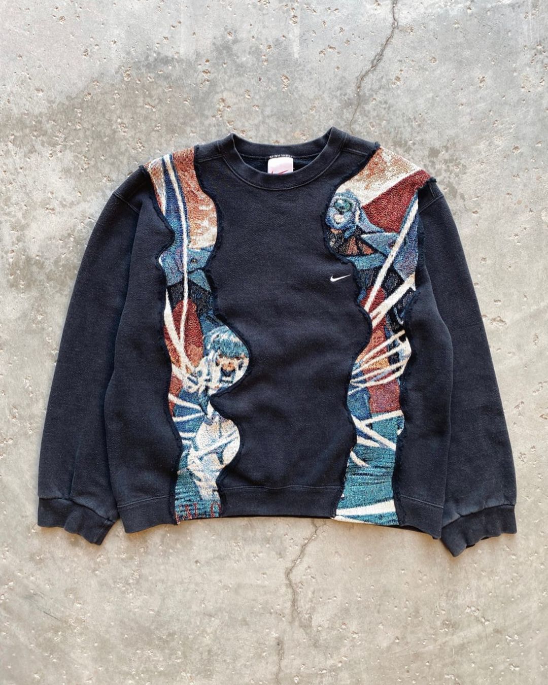 Reworked Nike Knit Anime Sweatshirt