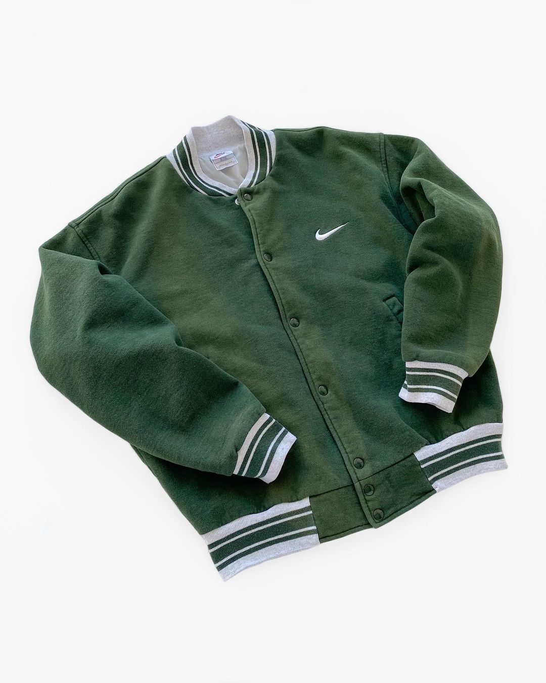 Varsity Jacket Side Swoosh Green