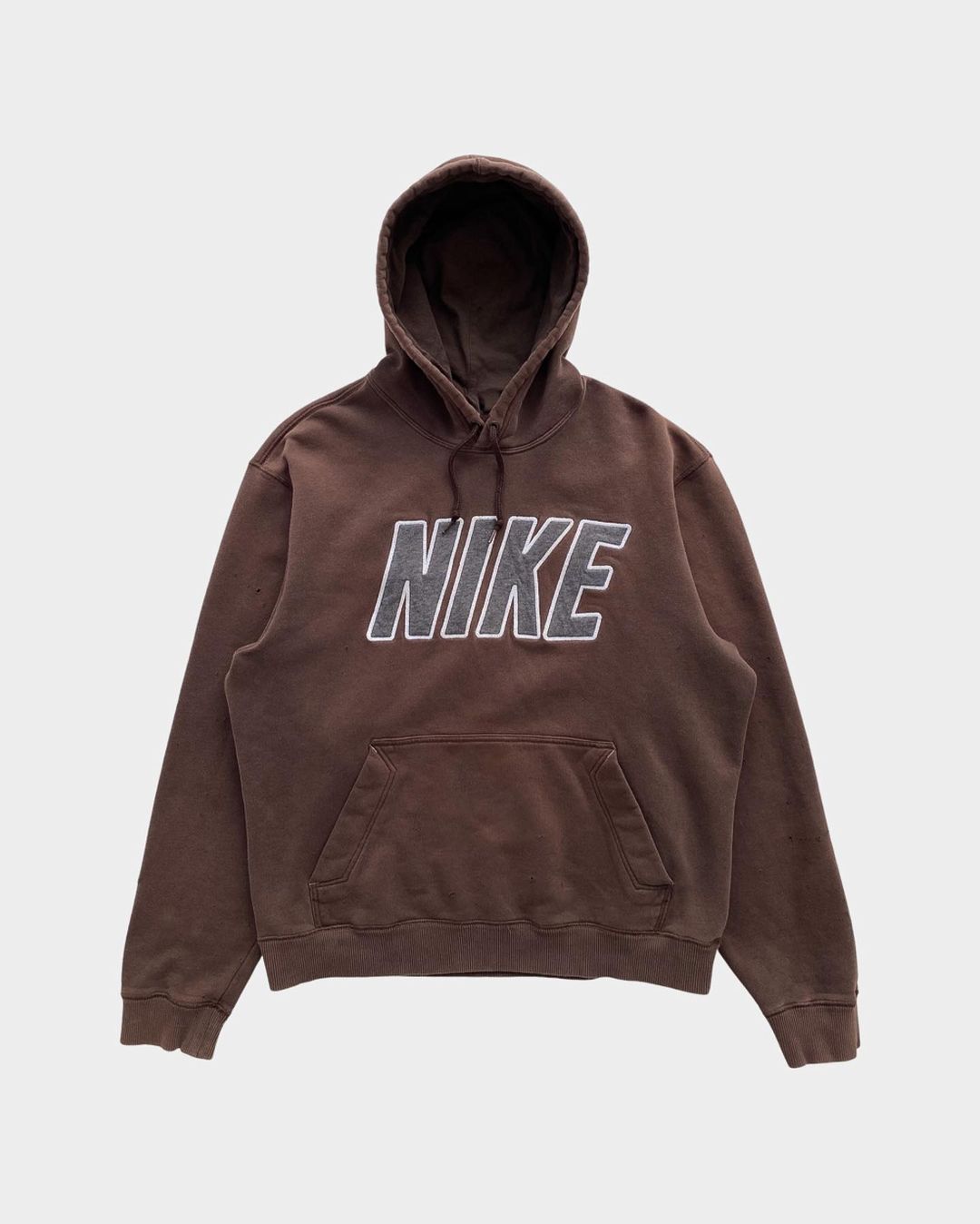 Nike Choco Brown Spell Out Hoodie