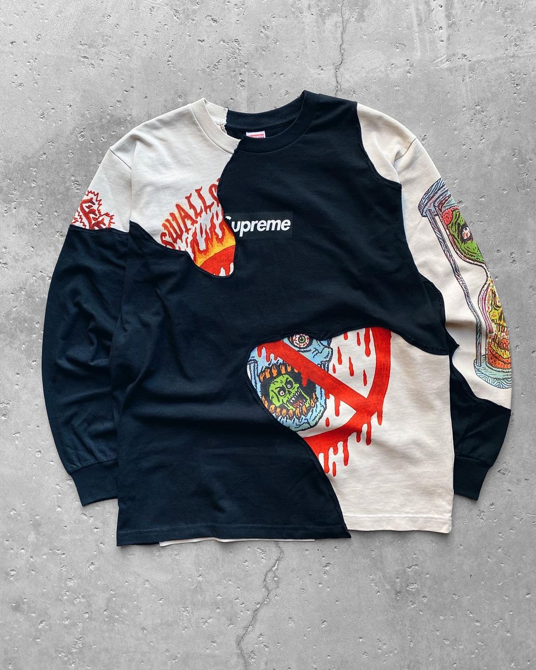 Vintage Supreme Bone Sweatshirt