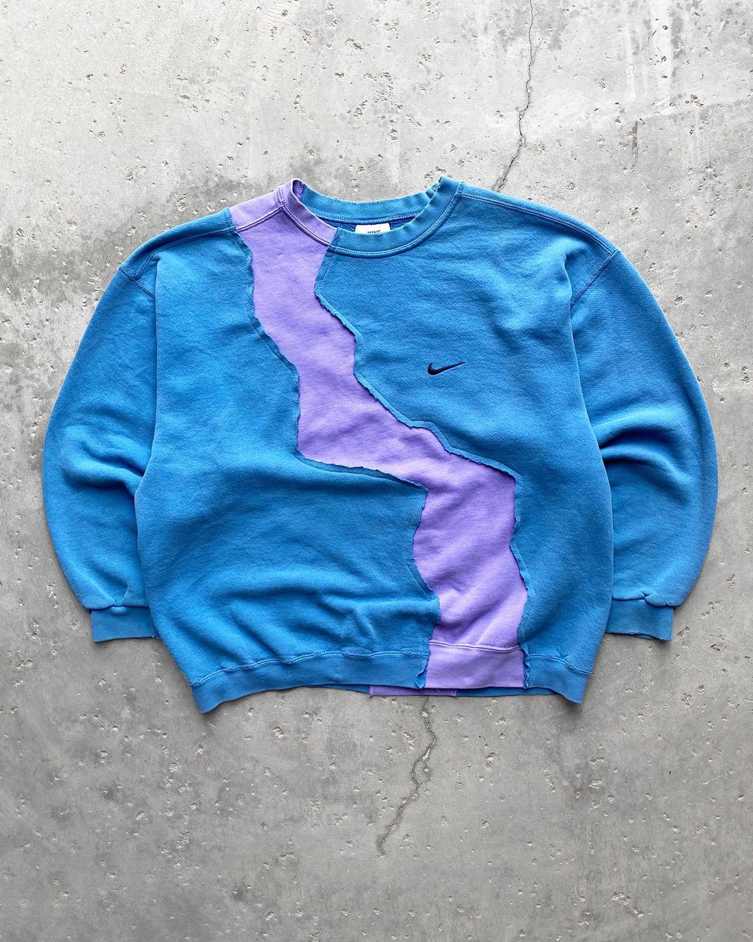 Vintage Nike Scratch Sweatshirt Blue