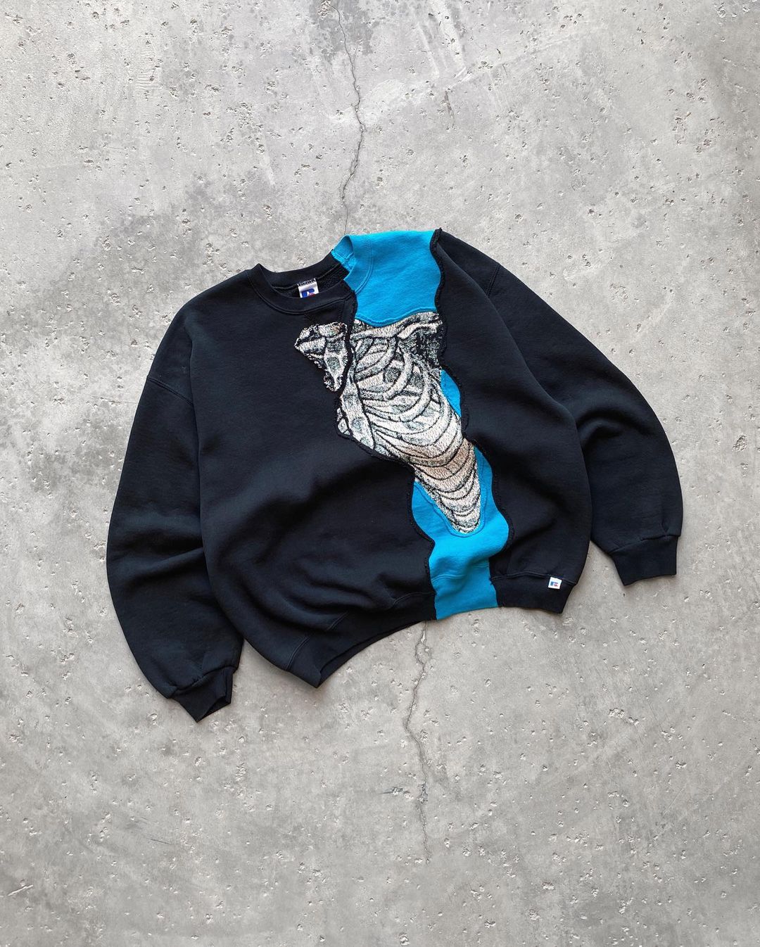 Nike Skeleton Sweatshirt Black/Blue