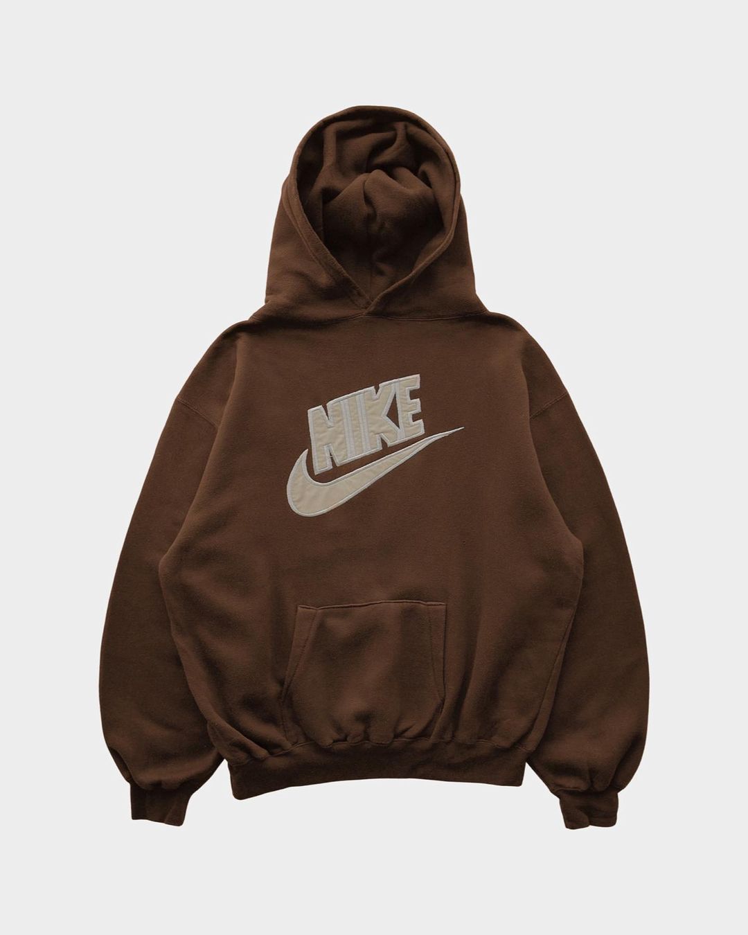 Nike Logo Brown Hoodie