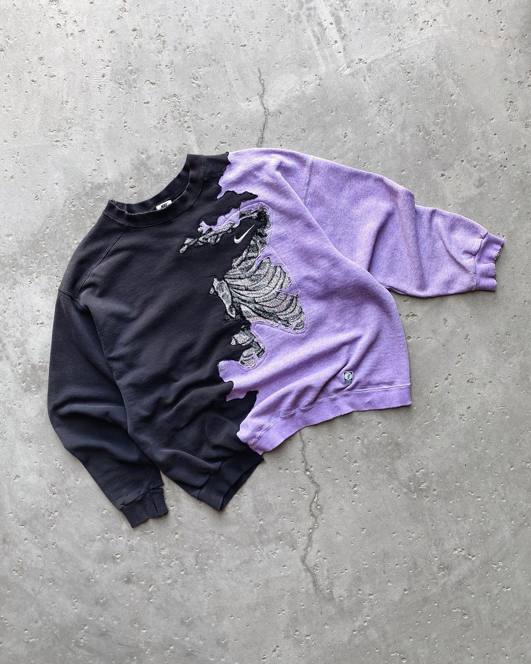 Nike Side Swoosh Bone Sweatshirt Violet