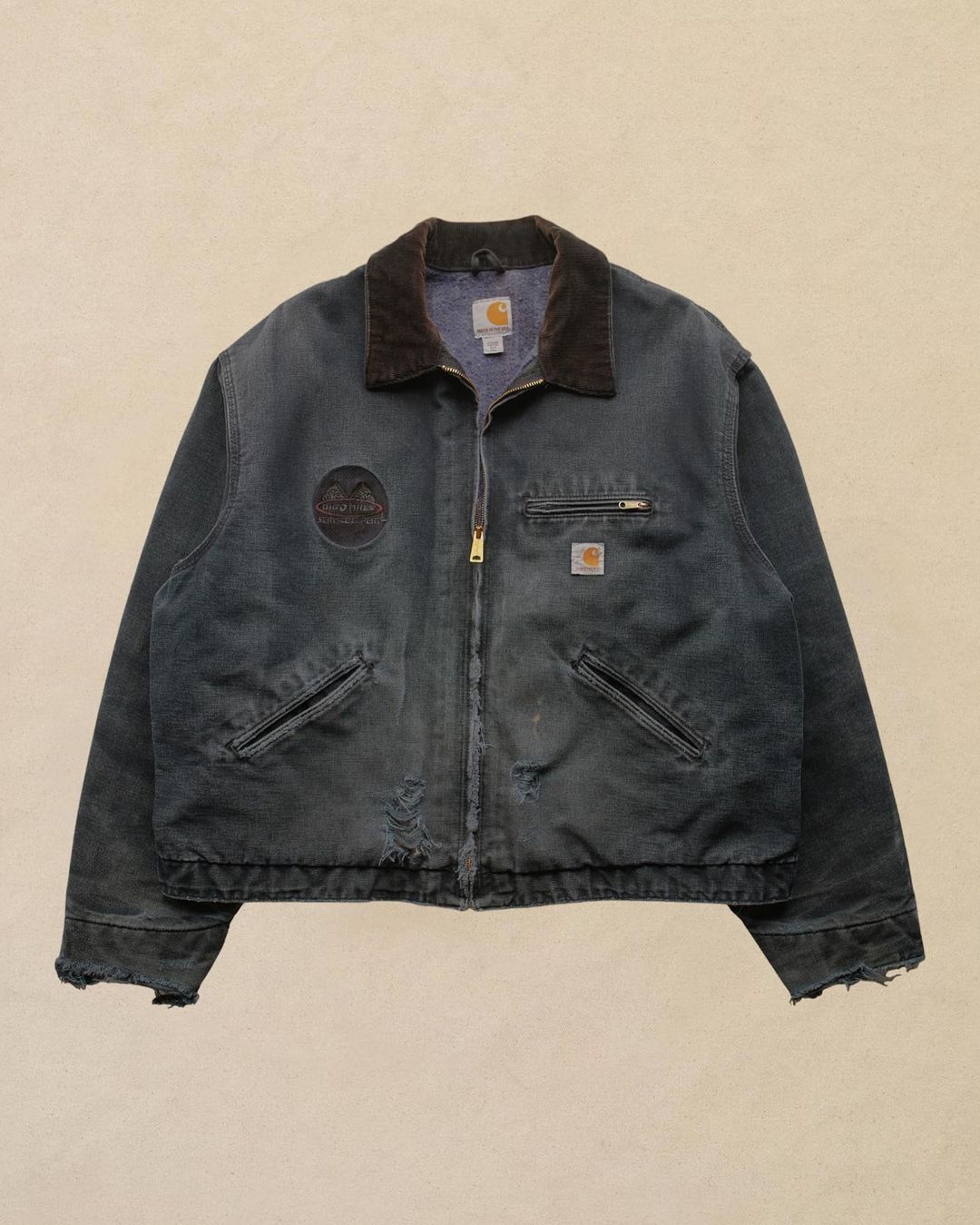 Carhartt Denim Full Zip Jacket Black