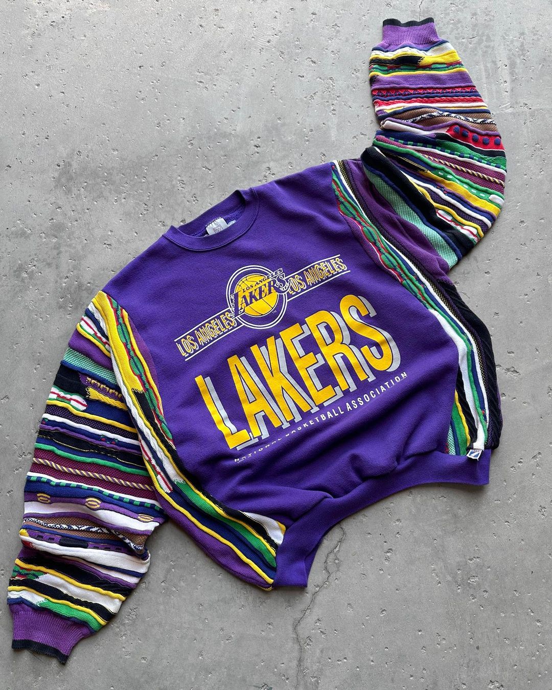 Knit Lakers Sweatshirt