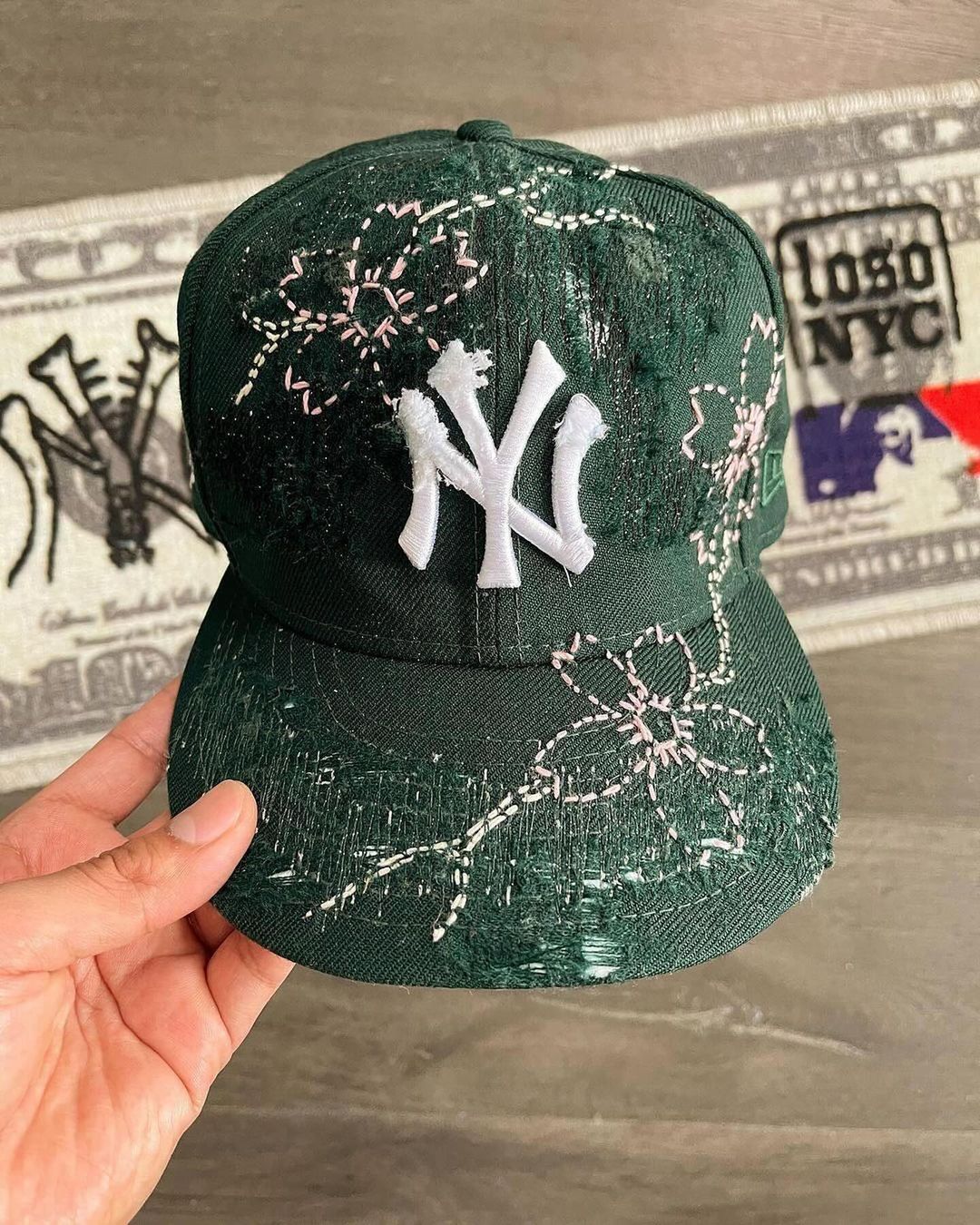 New York Yankee's Sakura Flower Cap