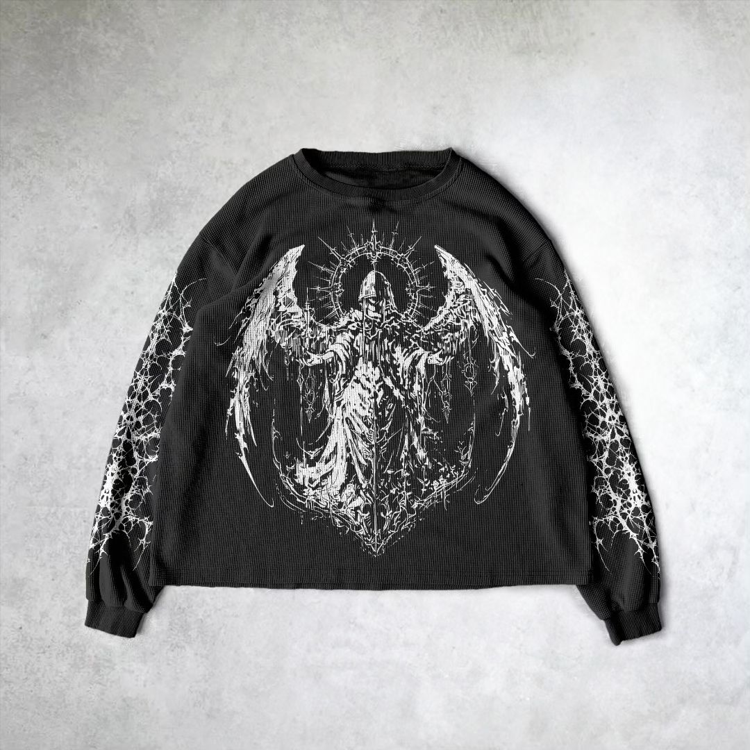 Archangel Print Oversize Sweatshirt