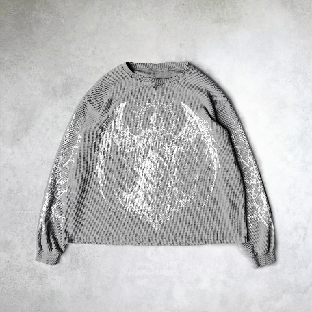 Archangel Print Oversize Sweatshirt