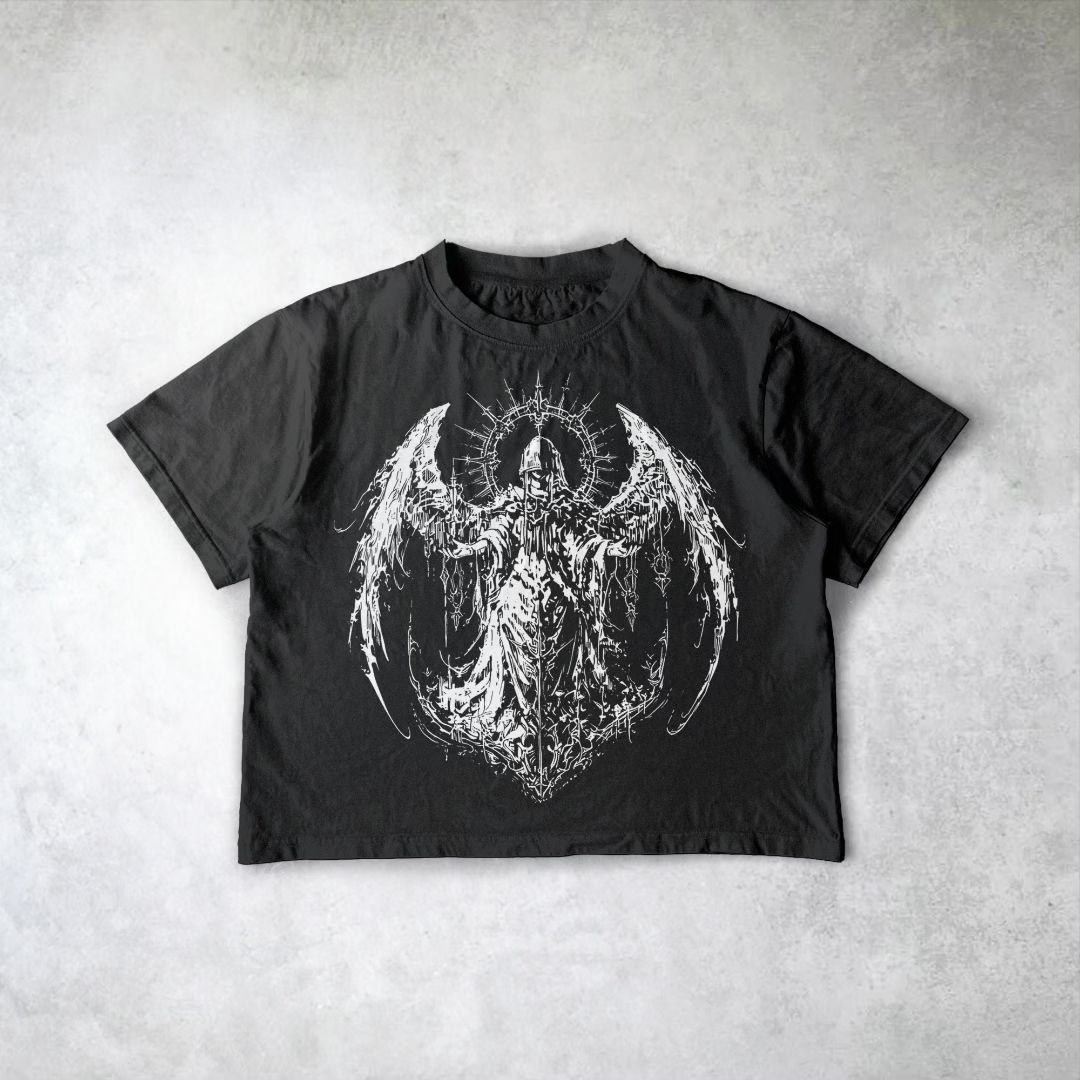 Archangel Print Oversize Tee