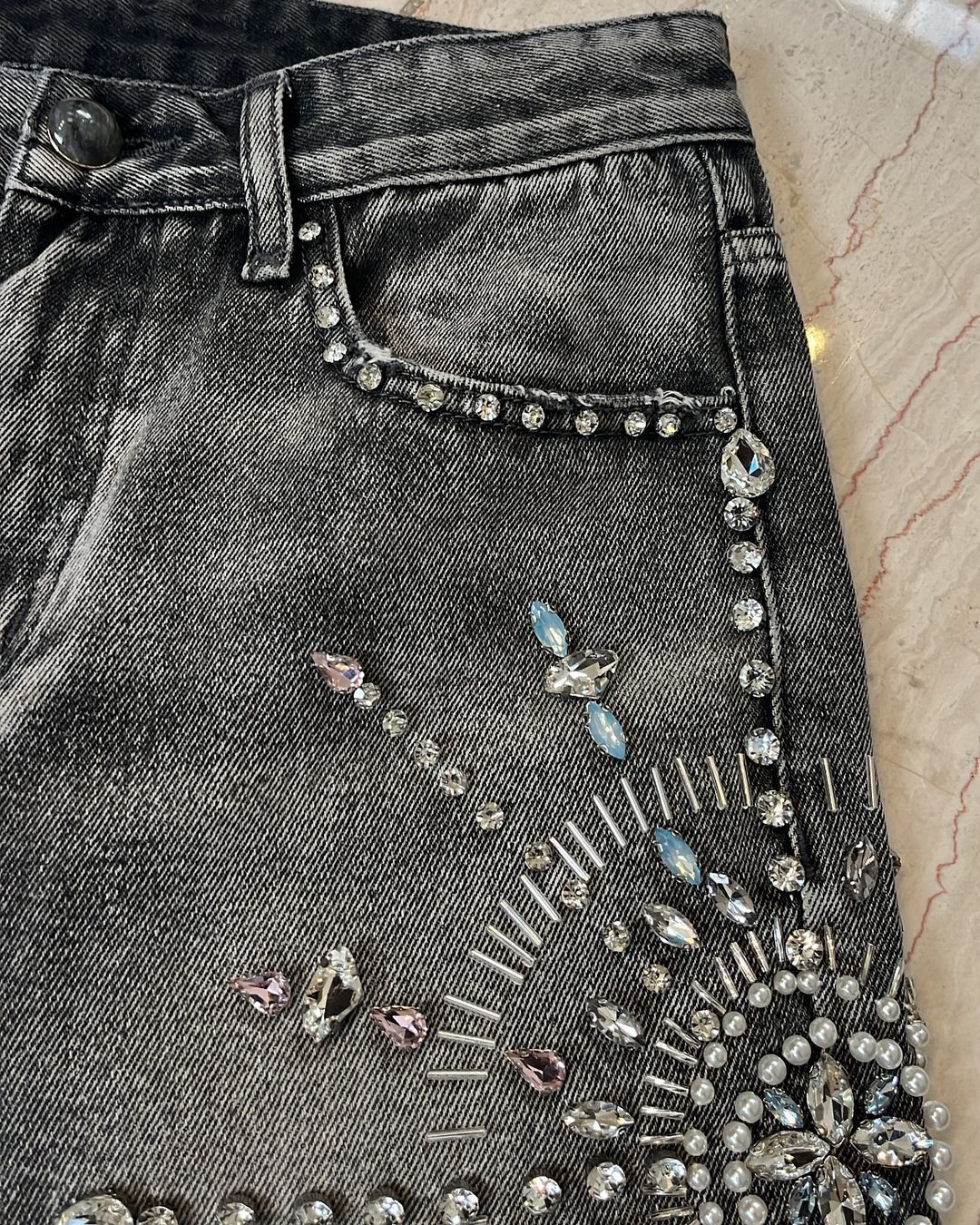 Crystal Embellished Jorts