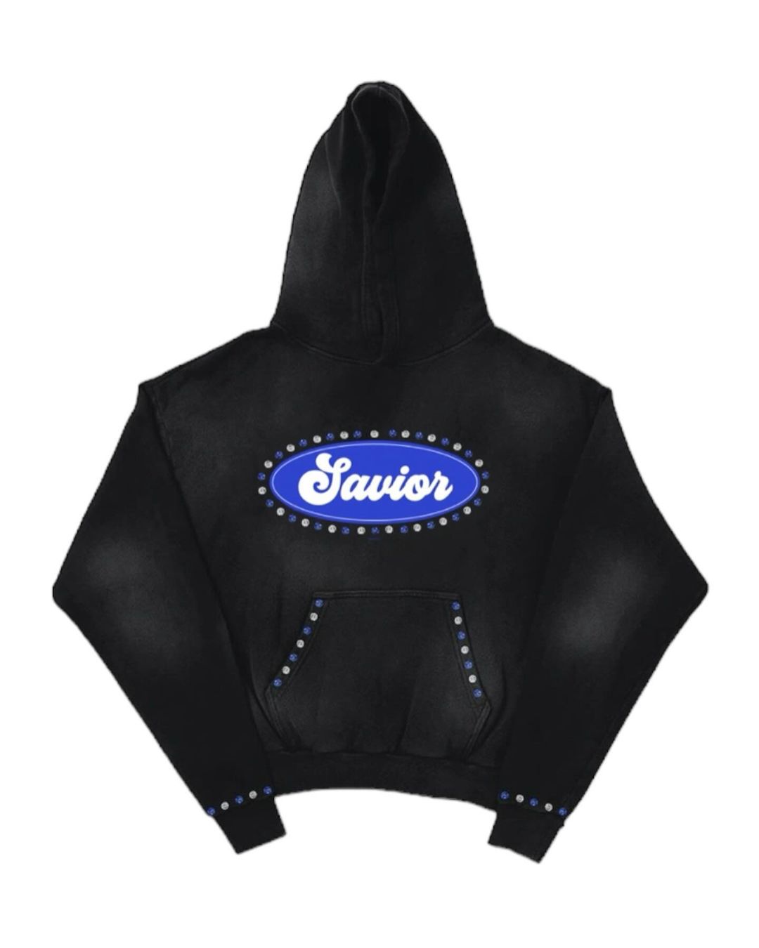 Savior Gem Rhinestone Hoodie